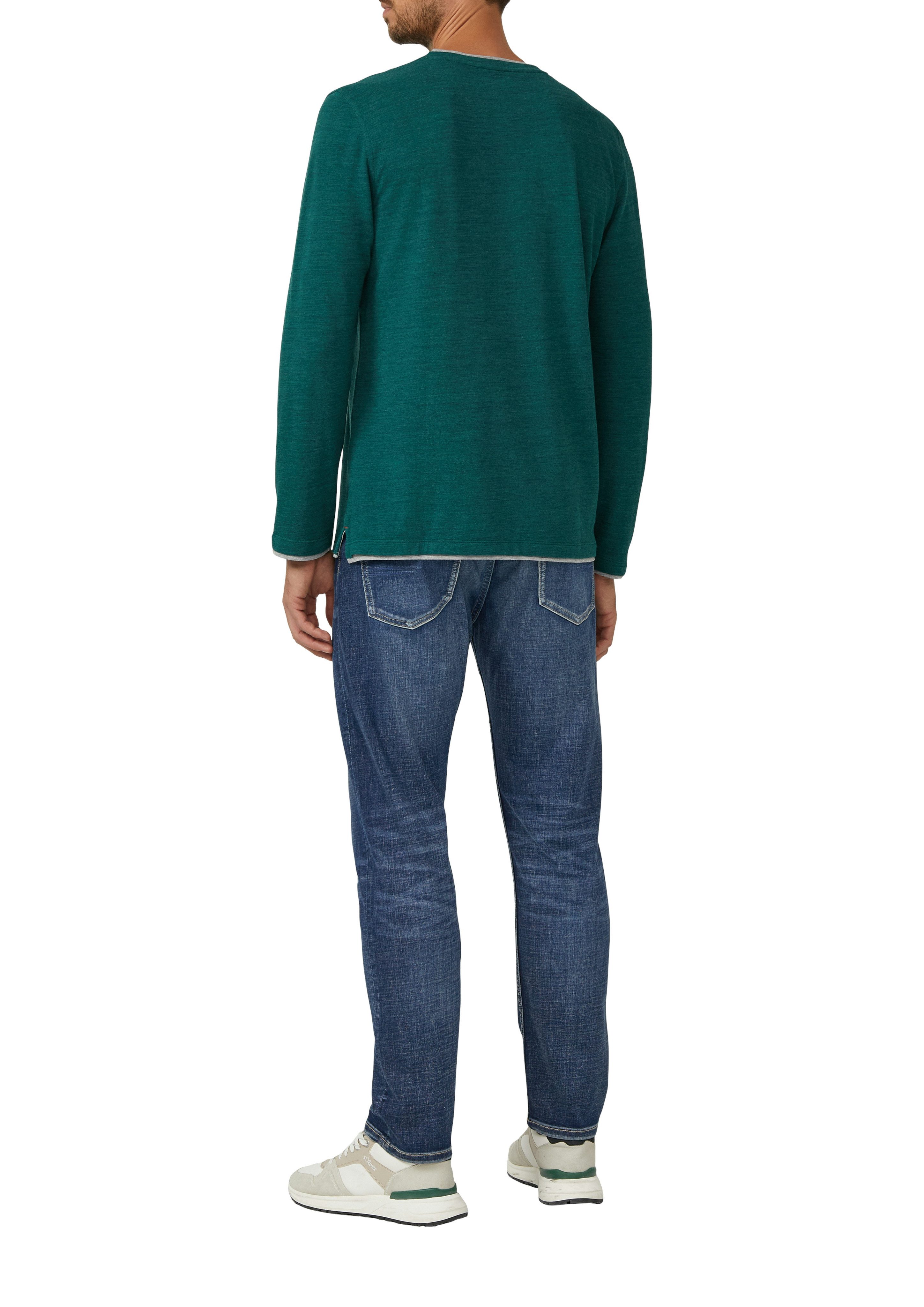 s.Oliver Henleyshirt met contrastdetails
