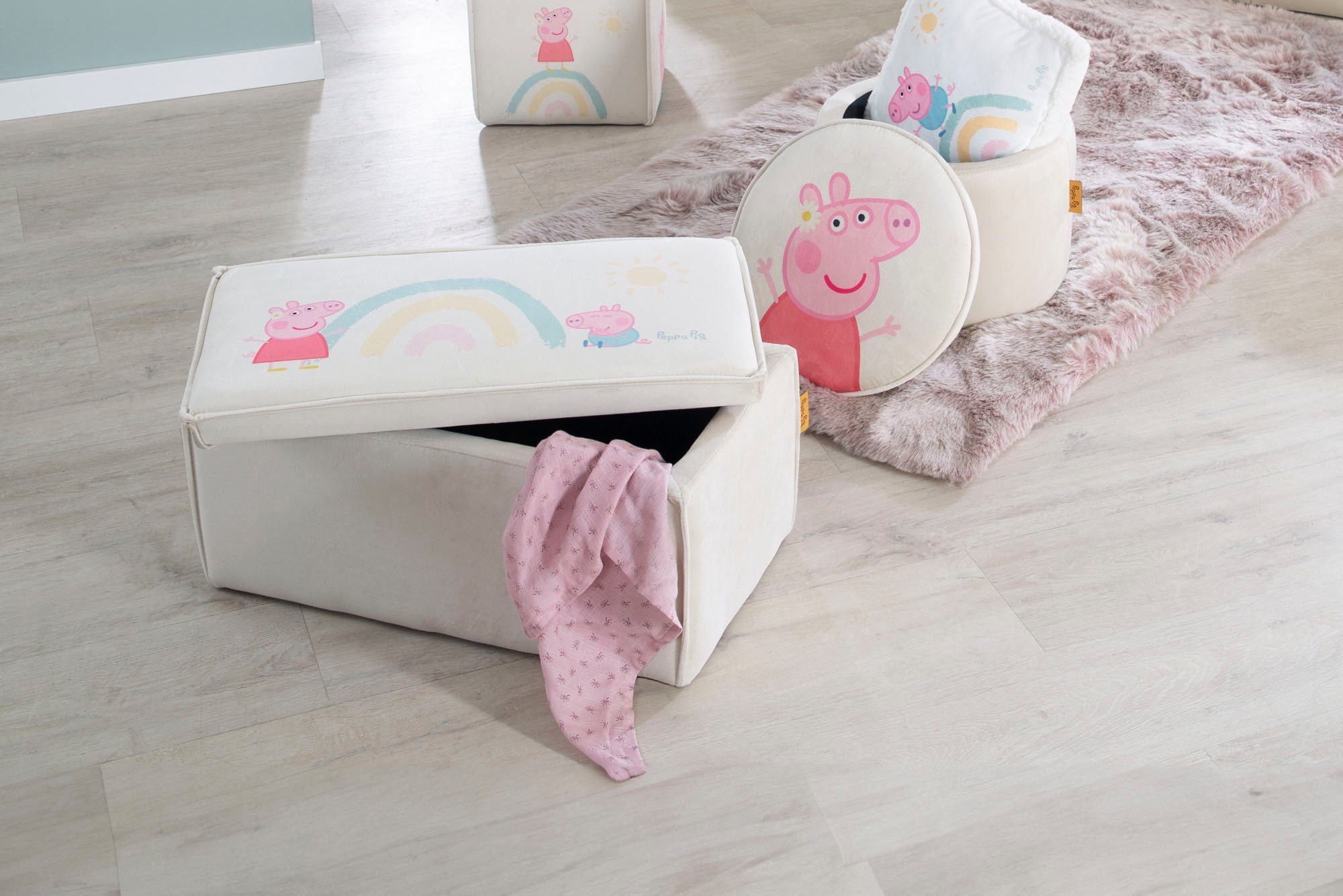 Roba® Bank Peppa Pig met opbergfunctie - voor kinderen