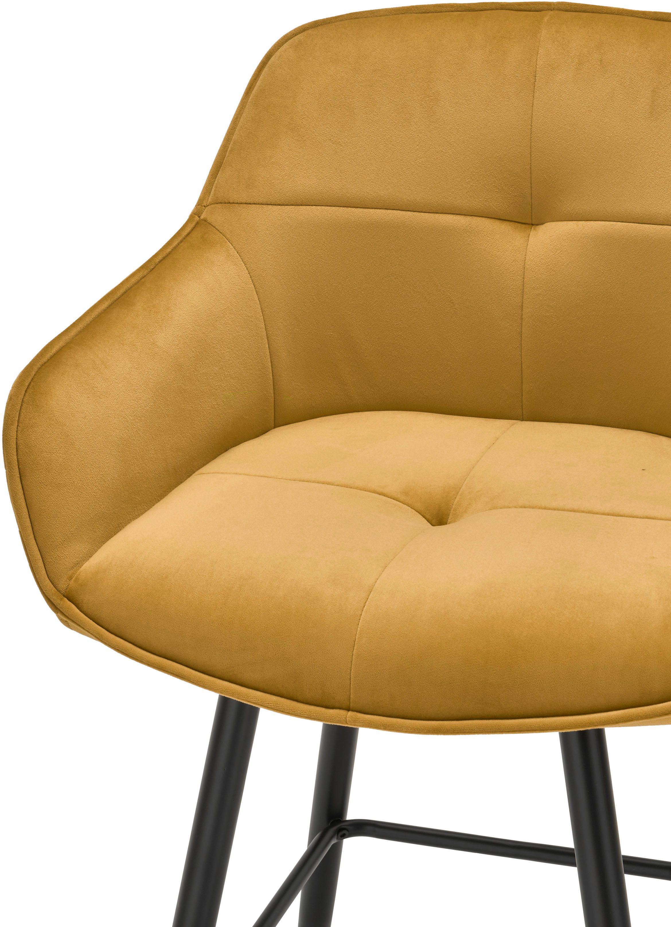 Stolkom Barkruk EMMA Comfort zithoogte 73 cm, 180° draaibaar auto return functie (set, 2 stuks)