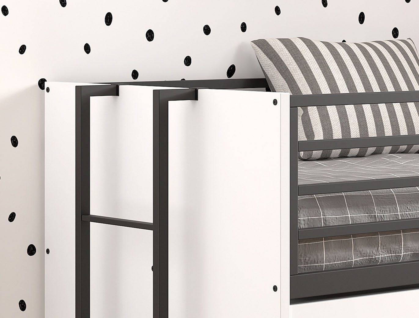 Home affaire Stapelbed voor kleine ruimtes, 2 ligplaatsen, bedlade, inclusief bureau, decor