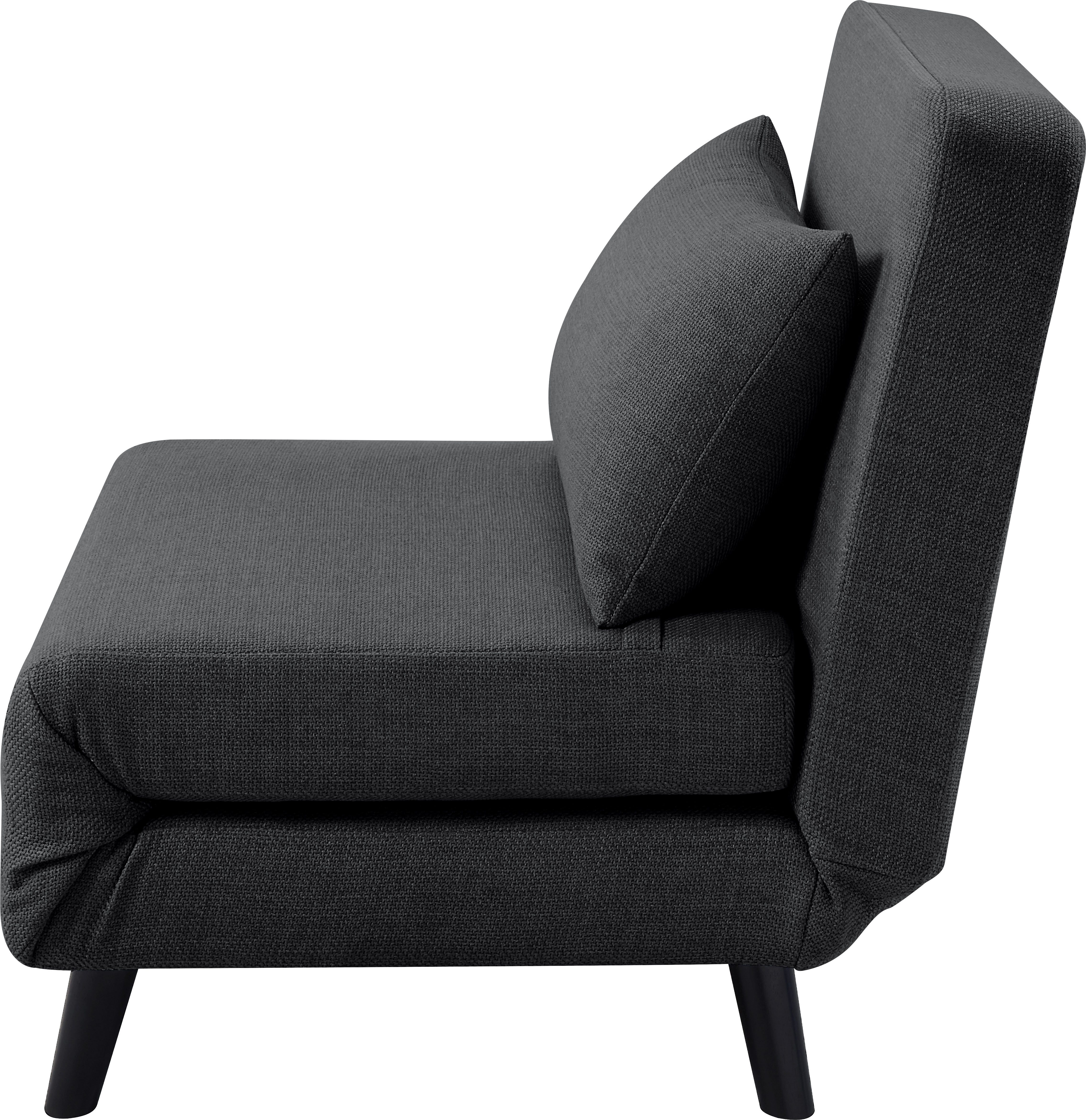 ATLANTIC home collection Fauteuil Robby incl. bedfunctie, meerdere verstelbaar, structuurstof