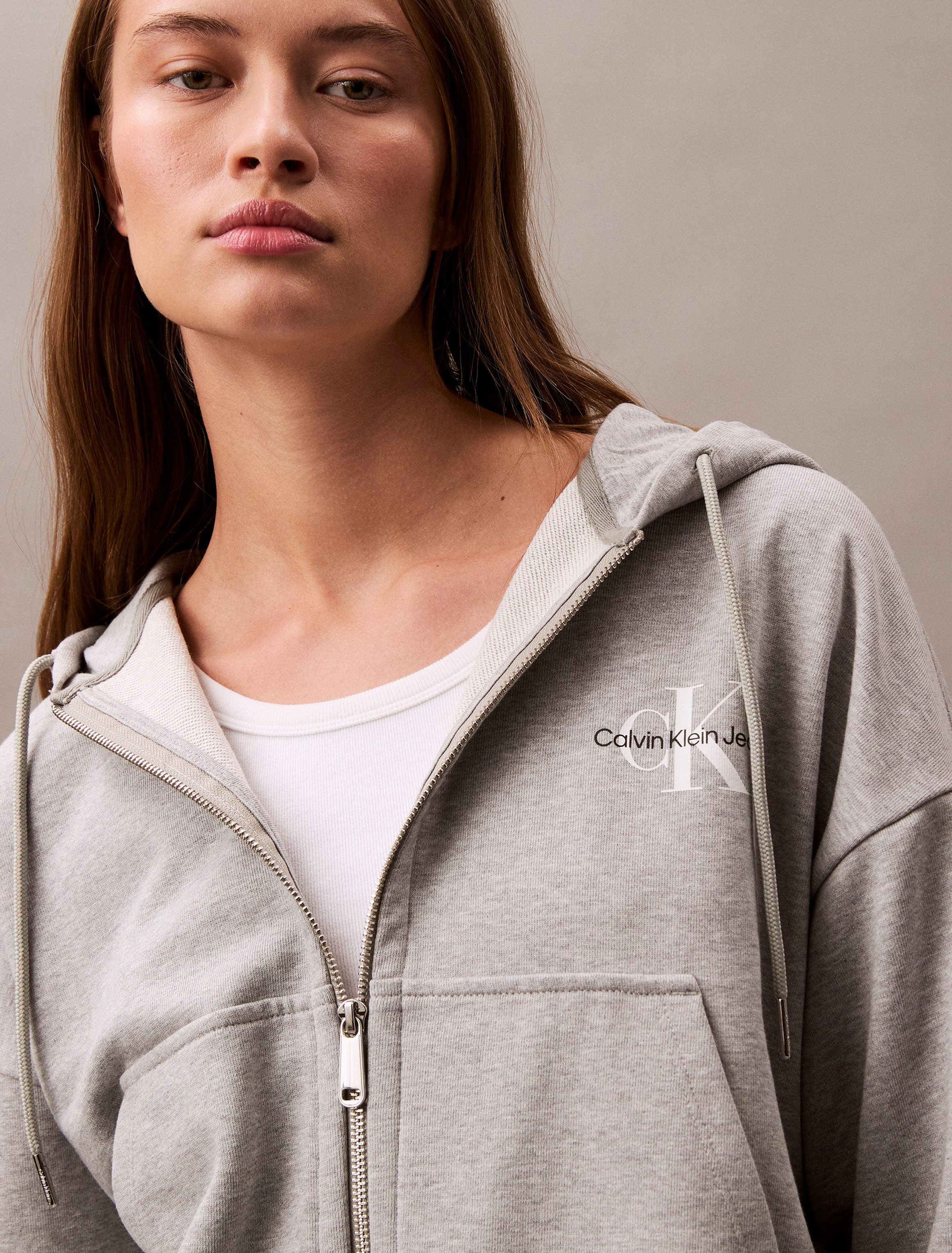 Calvin Klein Sweatvest MNLG FRNCH TRRY FZ B