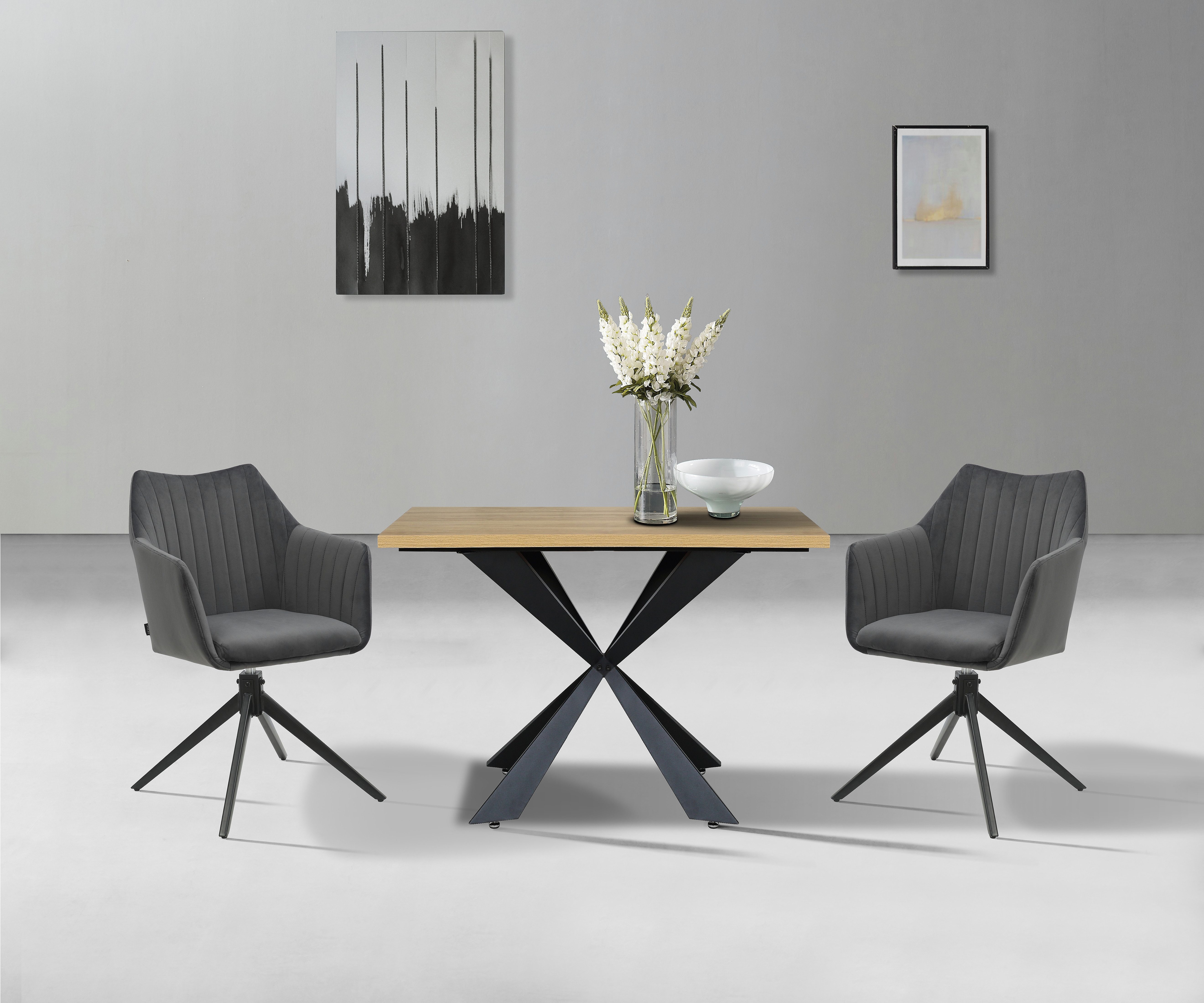 Home affaire Eetkamerstoel TAMPAST1, TOPSELLER! met draaifunctie 360 graden (set, 2 stuks)