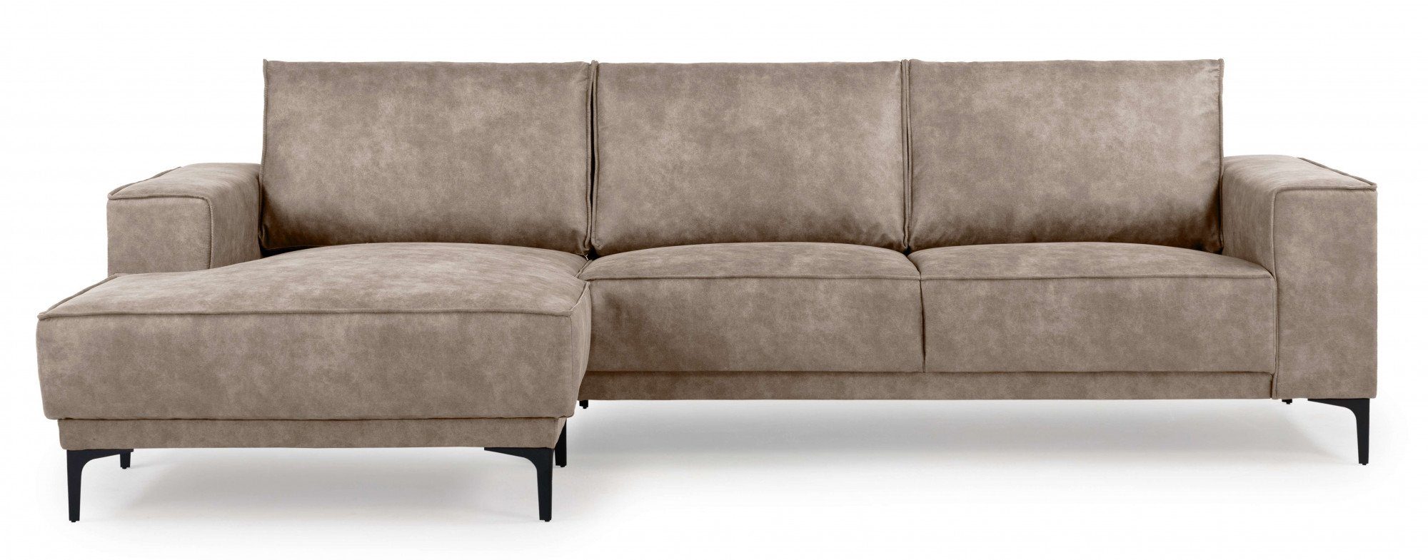 Places of Style Hoekbank Oland, structuur, platweefsel, luxe microvezel, bouclé
