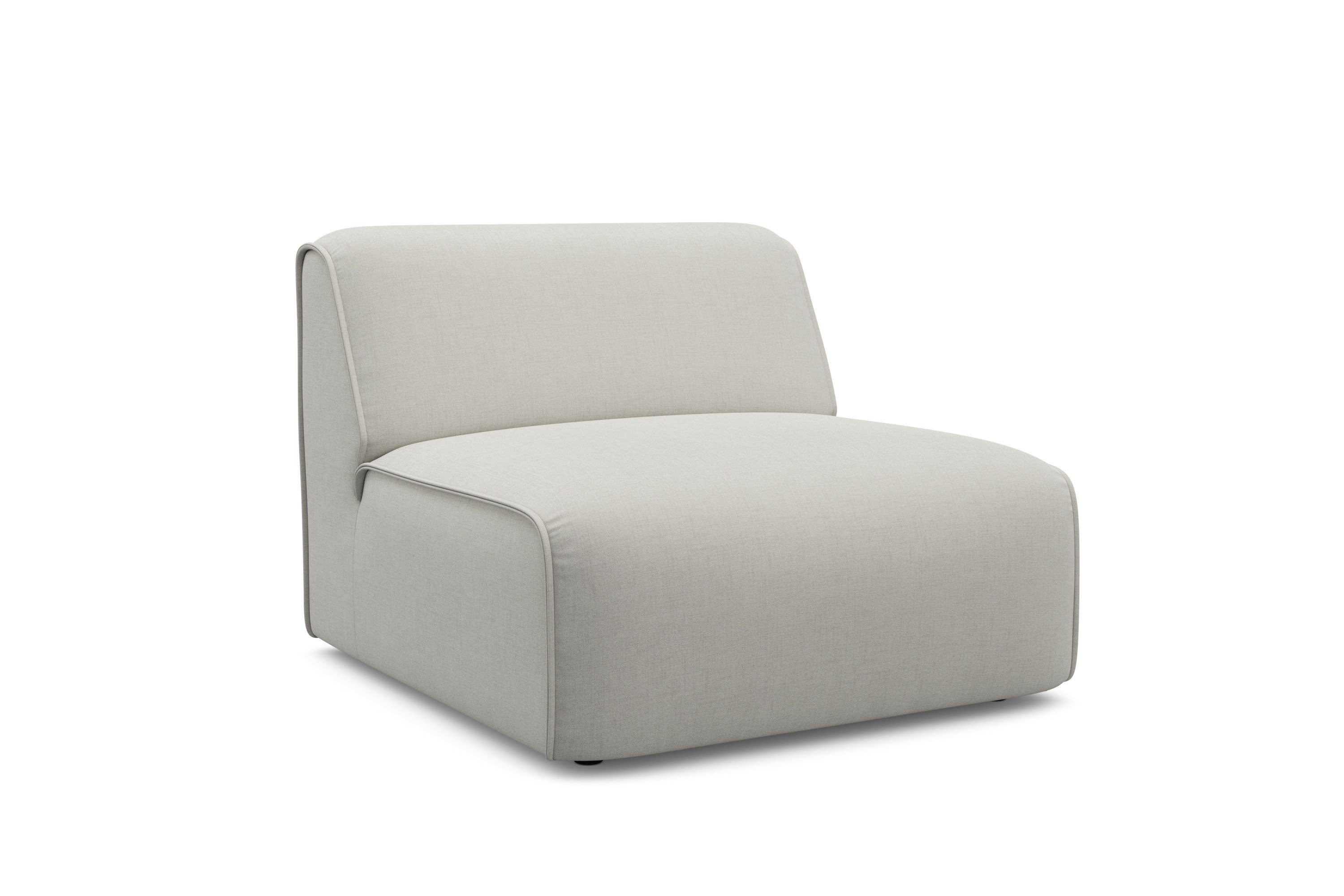 RAUM.ID Fauteuil Merid sofa-middenelement, afmetingen B/D/H: 84/97/46 cm als module of apart te gebruiken, voor individuele samenstelling