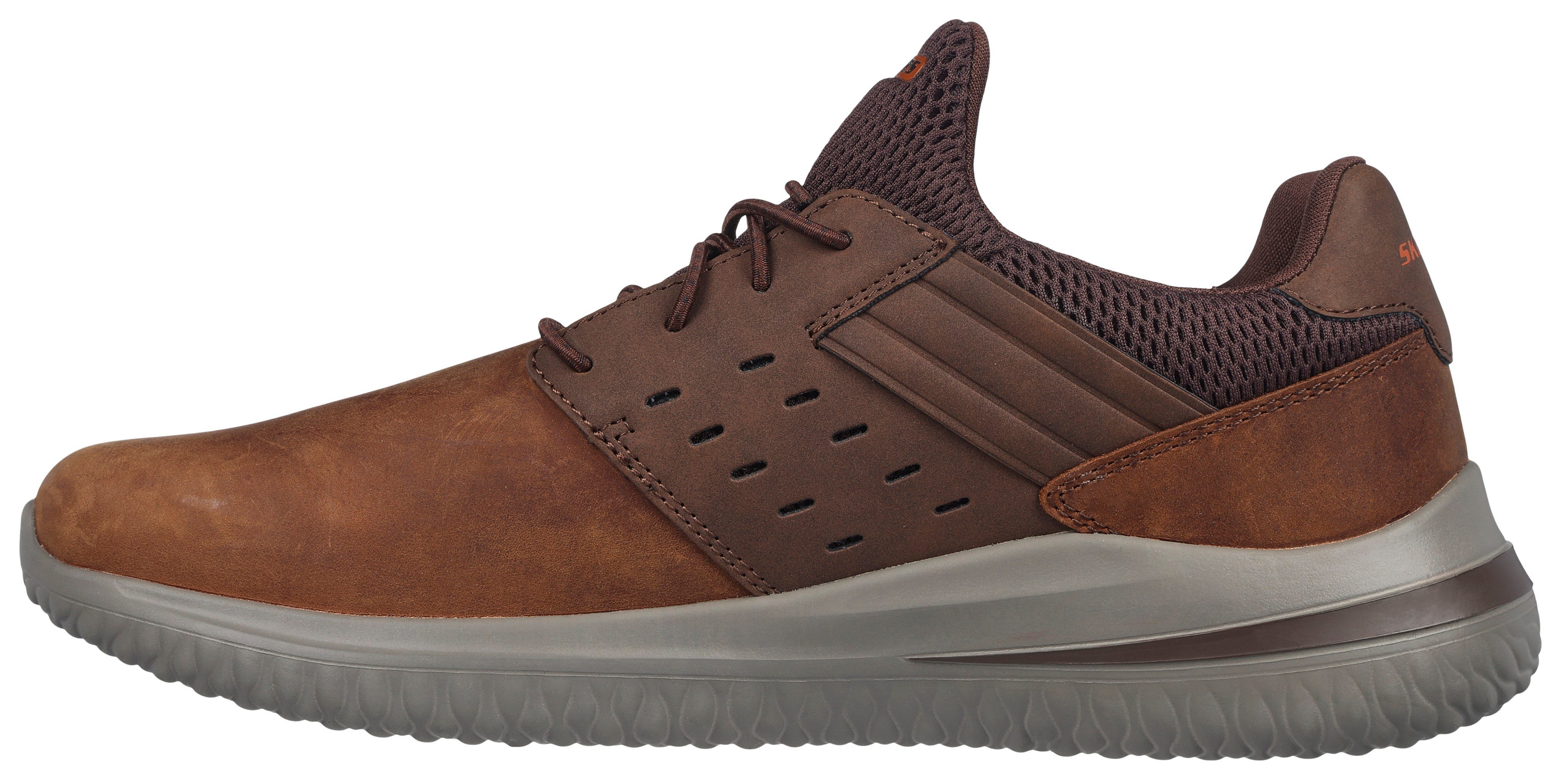 Skechers Slip-on sneakers DELSON 3.0 sneakers, vrijetijdsschoen, slippers met goga mat®-voetboogsteun