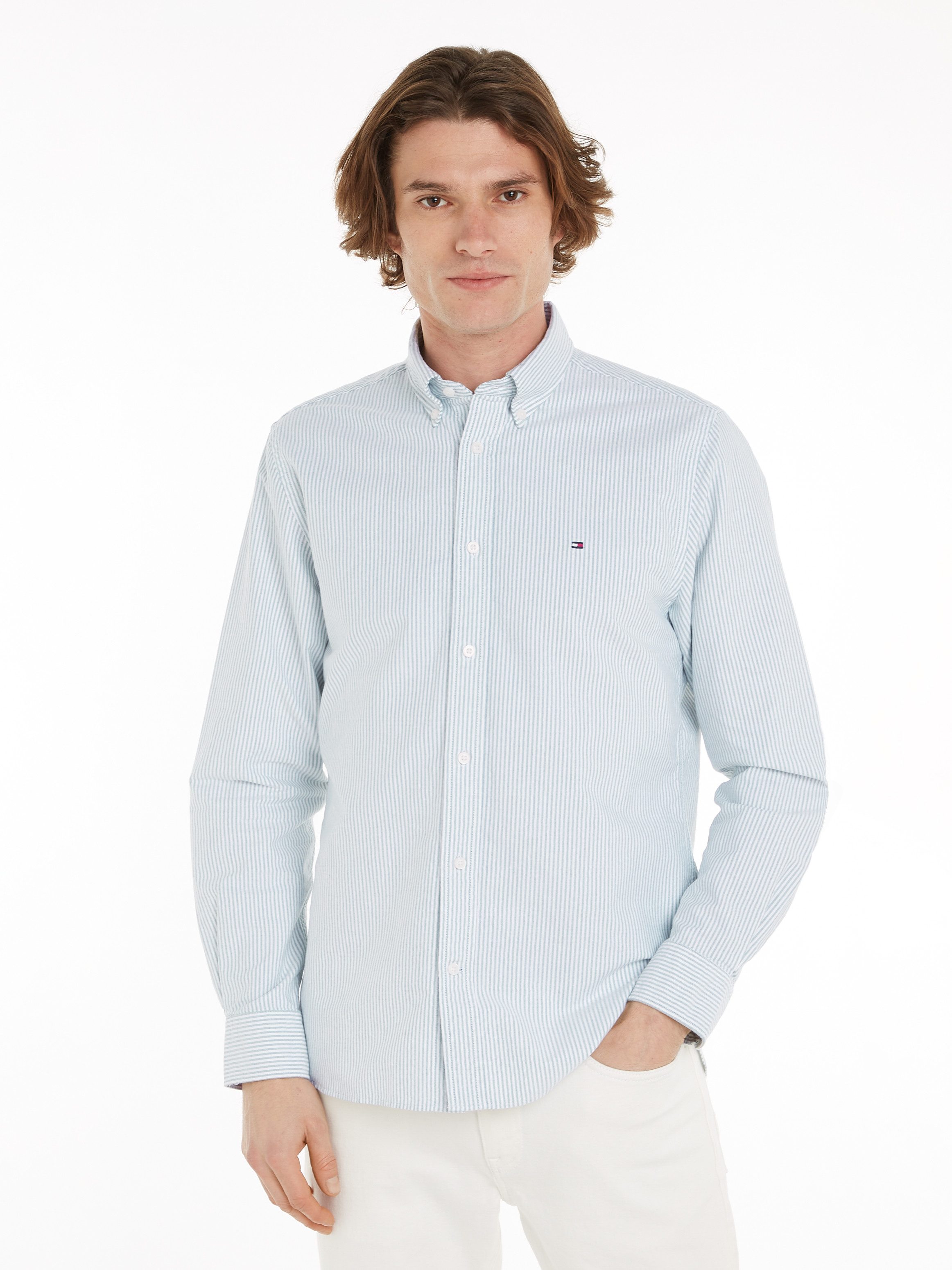 Tommy Hilfiger Overhemd met lange mouwen HERITAGE OXFORD STRIPE RF SHIRT