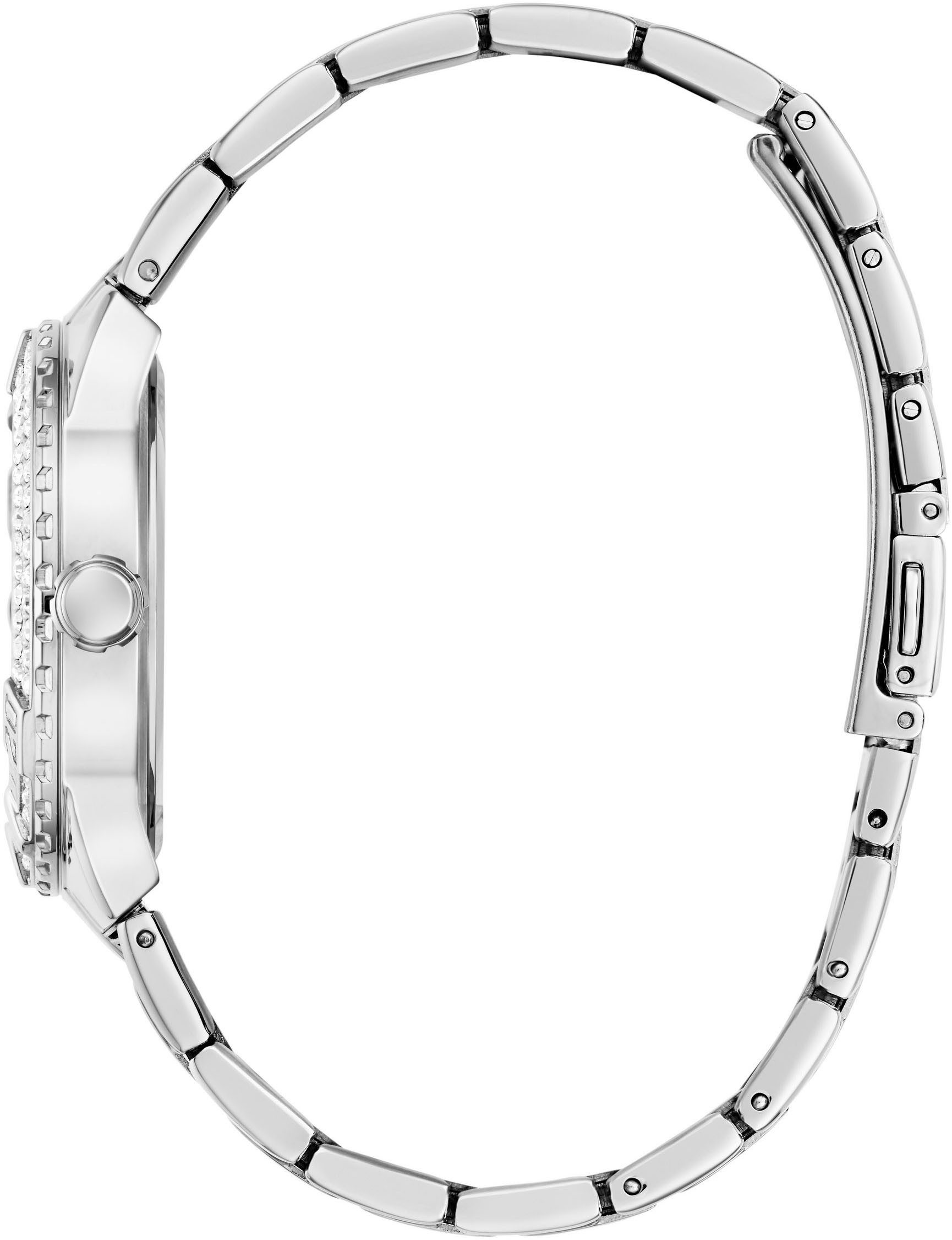 Guess Kwartshorloge Sangria Horloge, dameshorloge, stalen armband