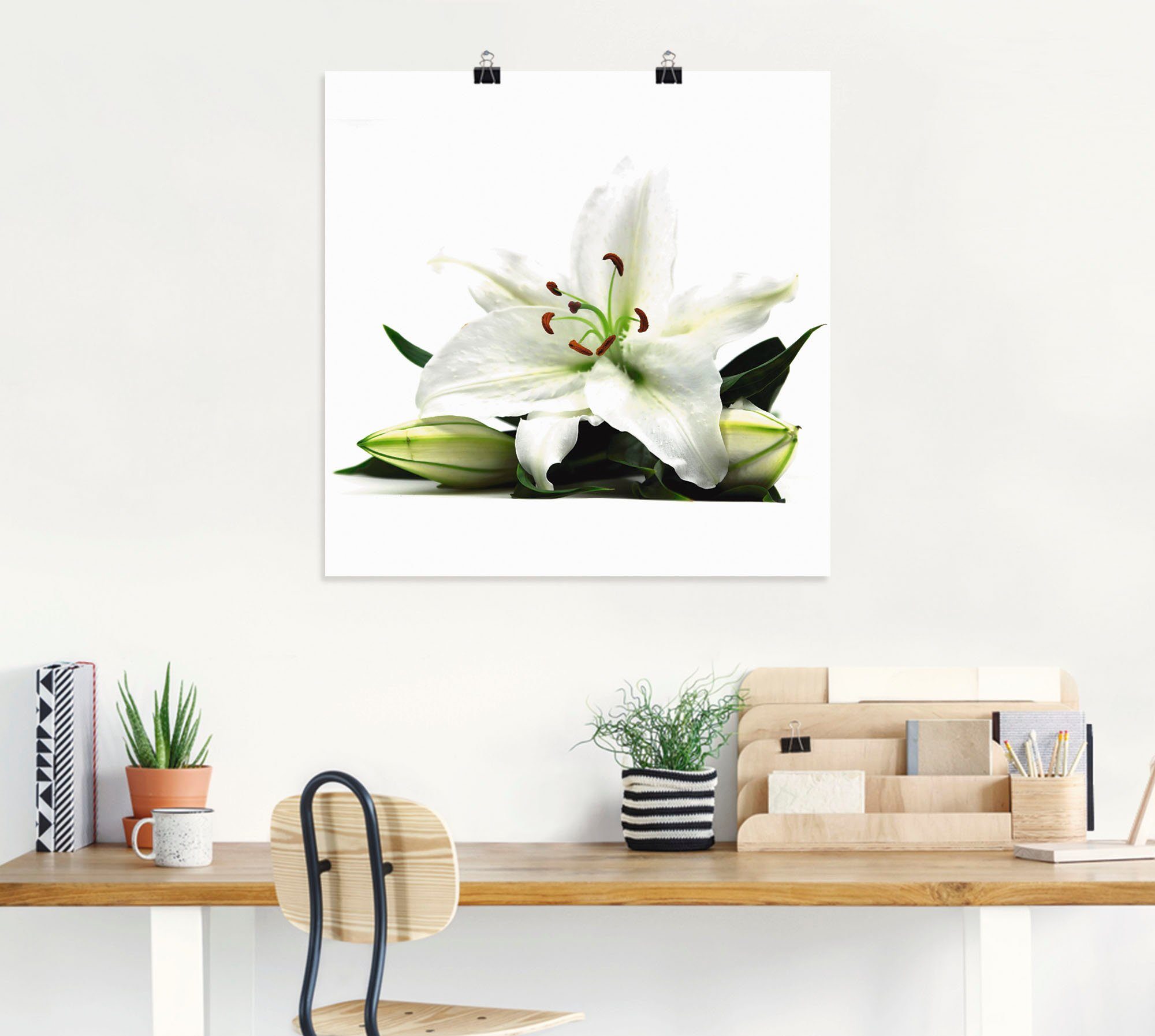 Artland Artprint Grote lelie als artprint op linnen, poster in verschillende formaten maten