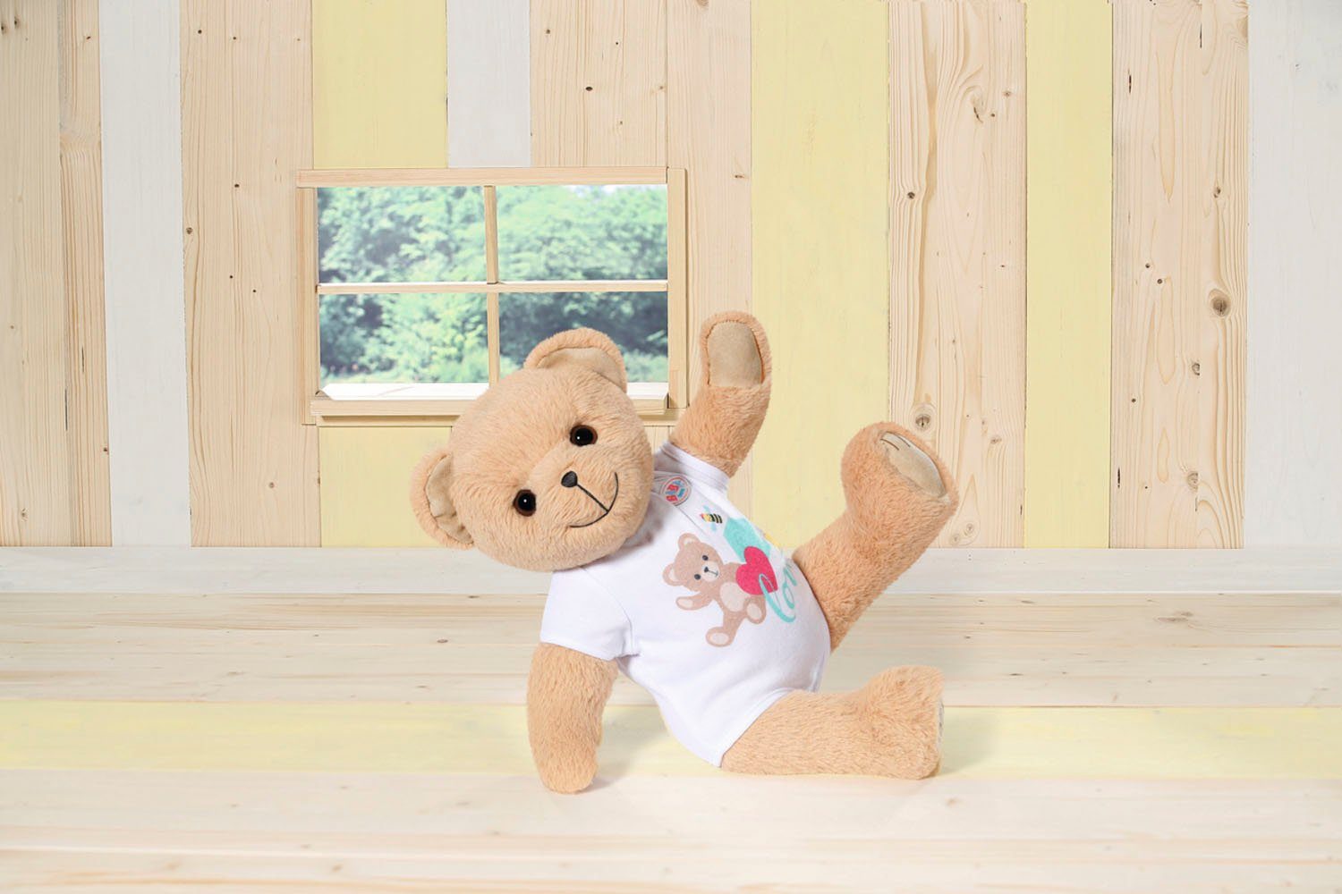 Baby Born Knuffelbeest Teddy beer, wit inclusief boxpakje - teddybeer