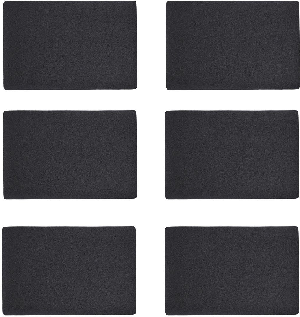 Zeller Present Set placemats Kunstleer, metallic, 30x45 cm (set, 6 stuks)