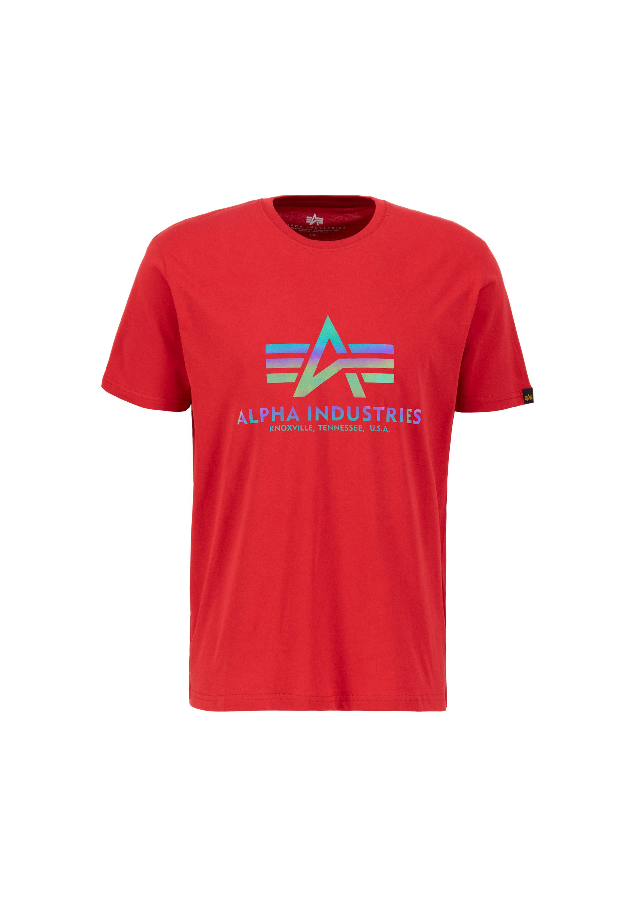 Alpha Industries T-shirt Alpha Industries Men - T-Shirts Basic T Rainbow Reflective