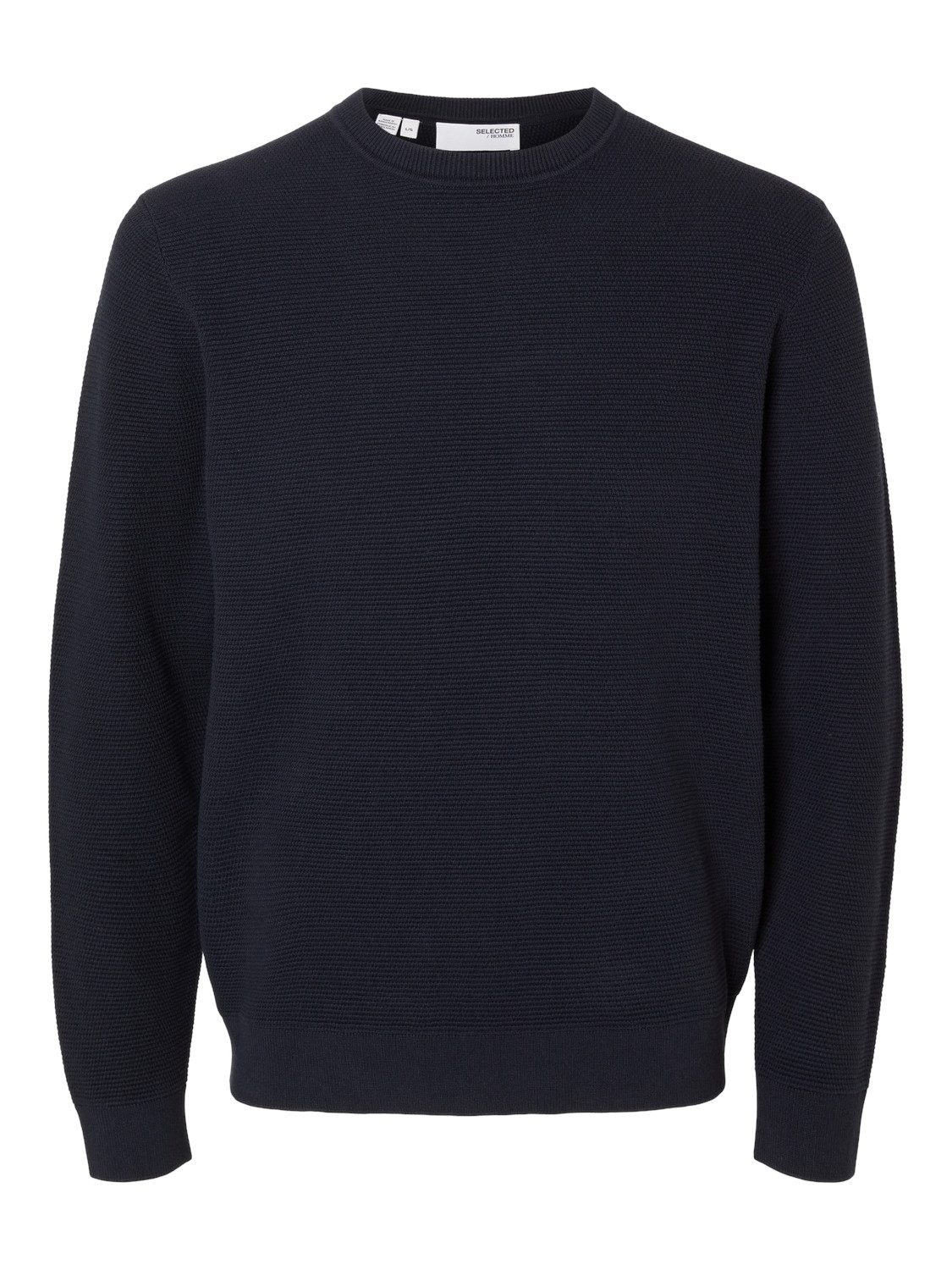 SELECTED HOMME Gebreide trui SLHROSS LS KNIT STRUCTURE CREW NECK NOOS
