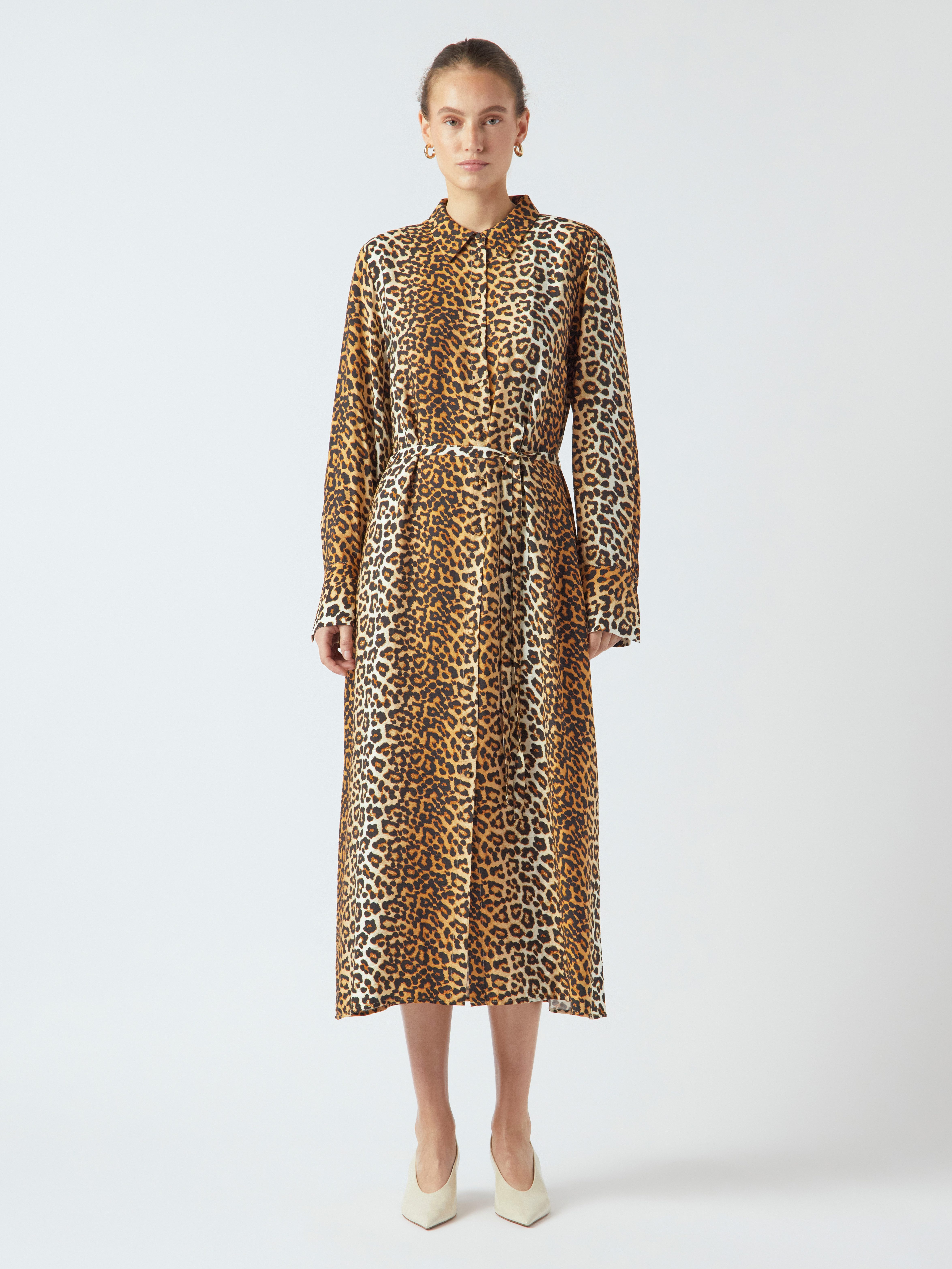 Y.A.S Jurk met overhemdkraag YASKAYA LS LONG SHIRT DRESS S. NOOS