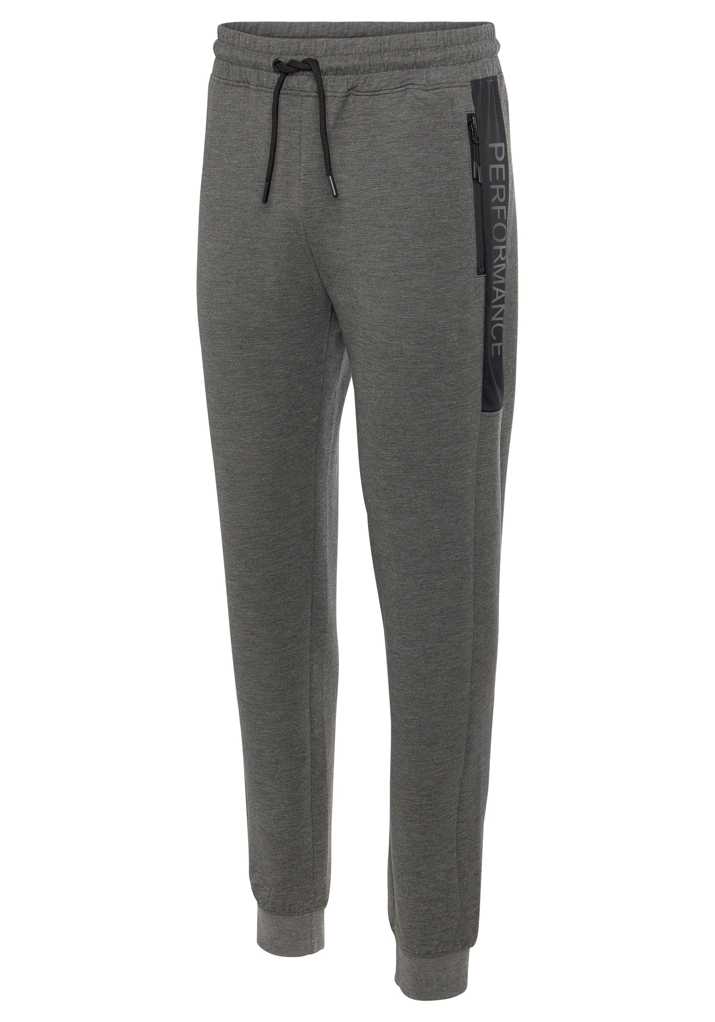AUTHENTIC LE JOGGER Joggingbroek Sportbroek met ritszakken en mesh-inzetstukken