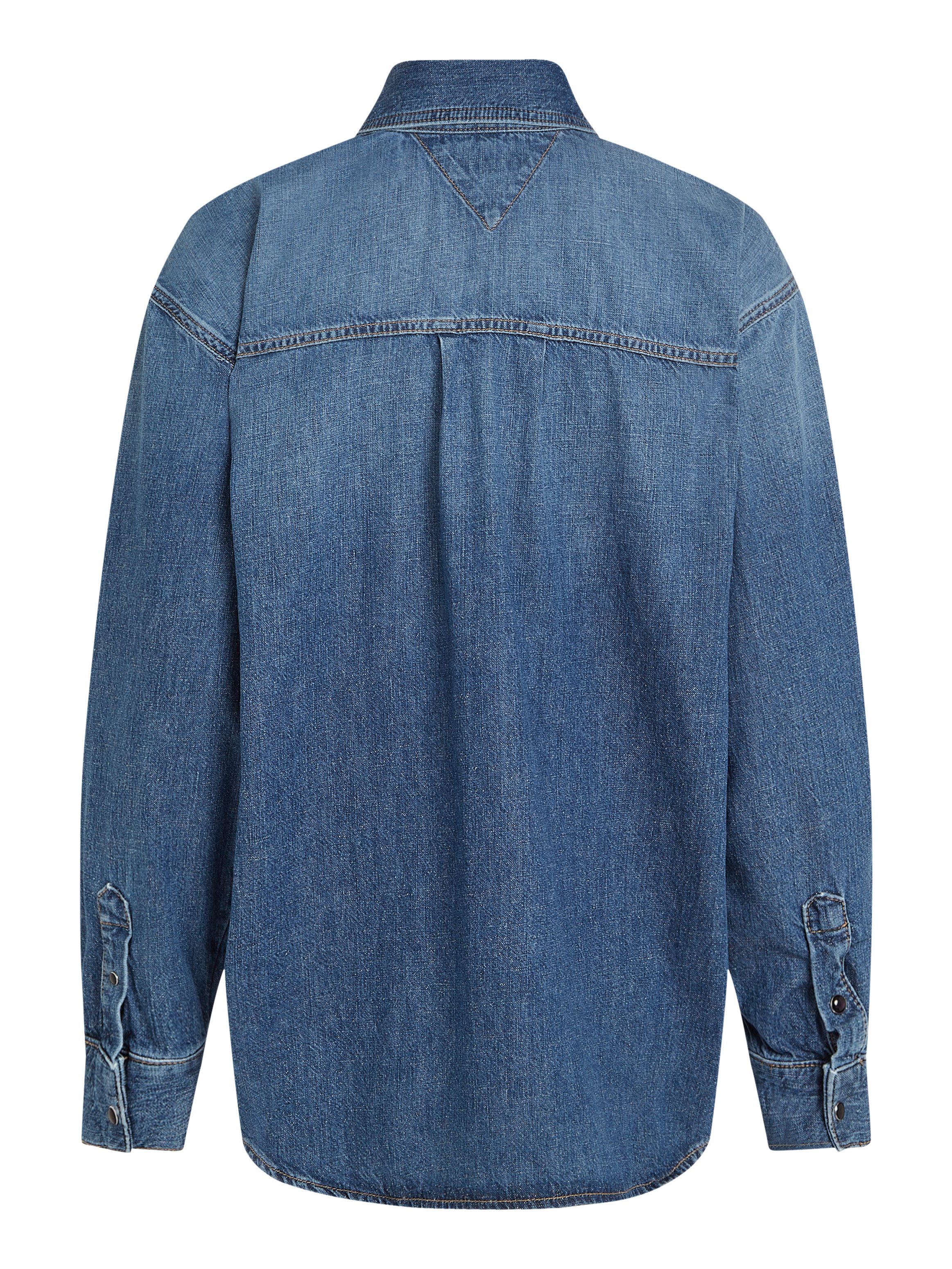 Tommy Hilfiger Overhemdblouse DNM LS RELAXED SHIRT BETH