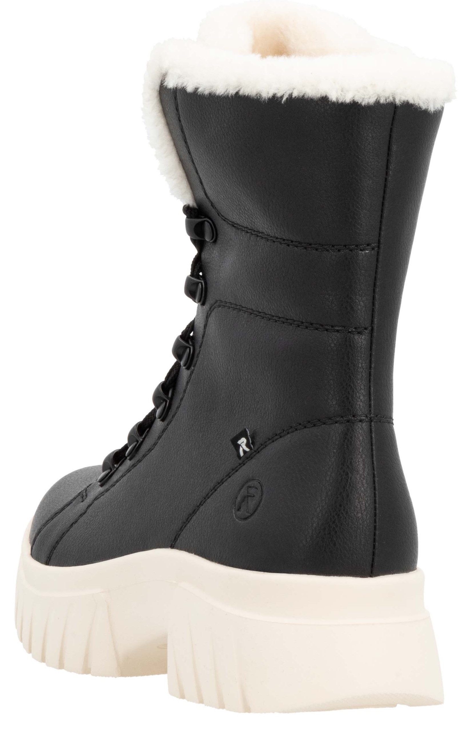 Rieker EVOLUTION Winterlaarzen , veterschoenen, plateaustiefelette, profielzool, binnenrits