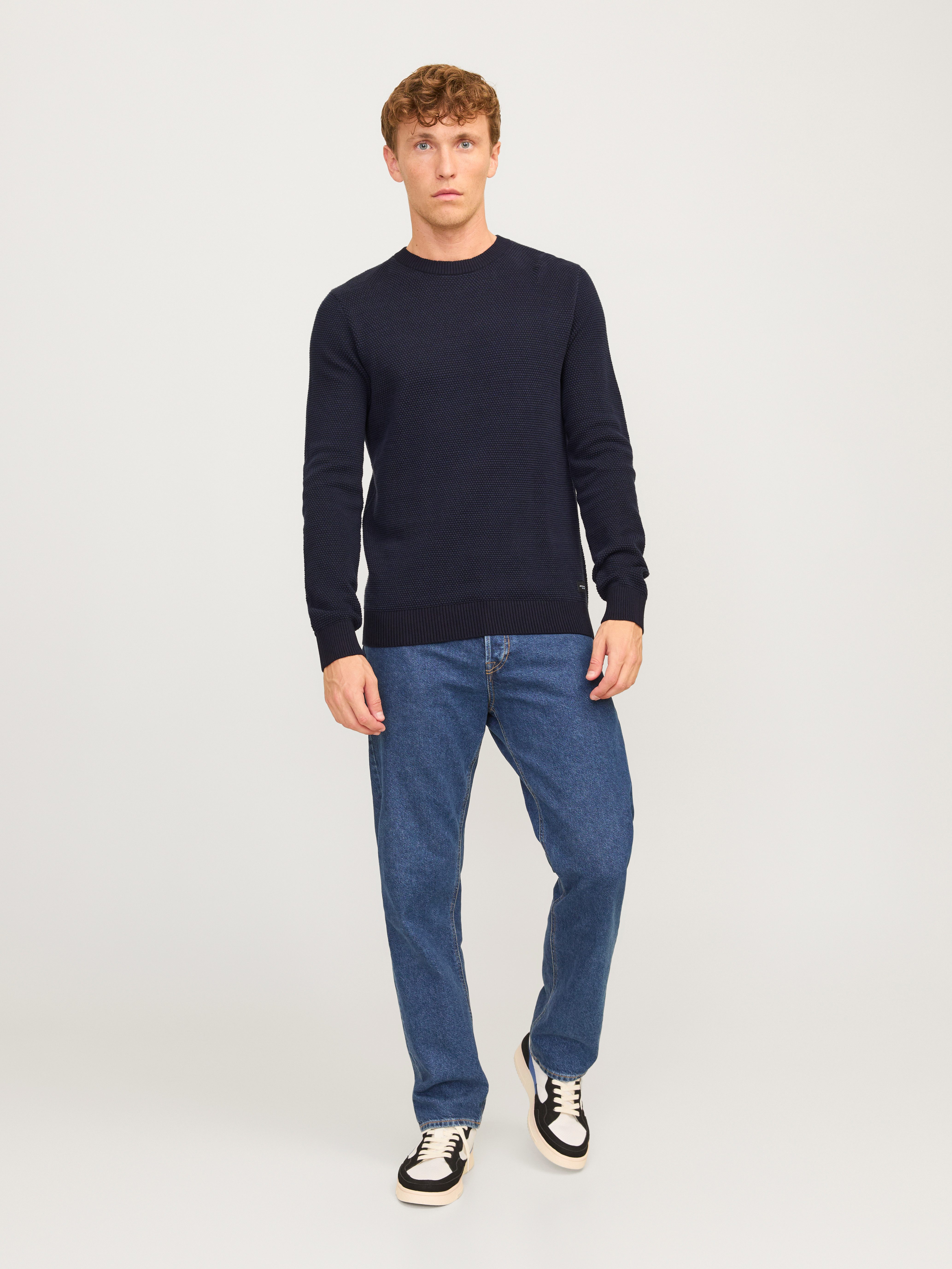Jack & Jones Trui met ronde hals JJEGLOBE KNIT CREW NECK NOOS