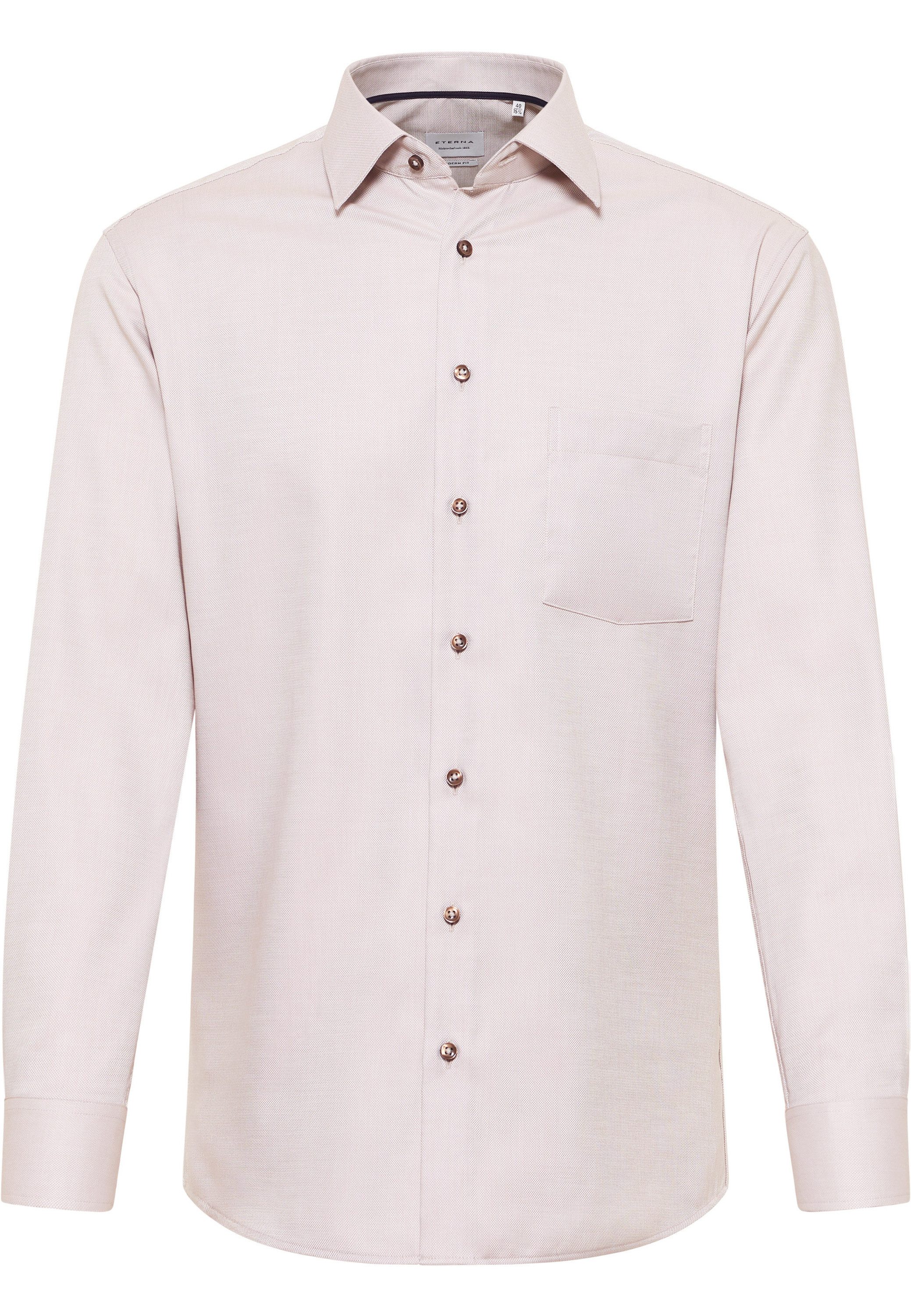 Eterna Overhemd met lange mouwen MODERN FIT NON IRON (strijkvrij)