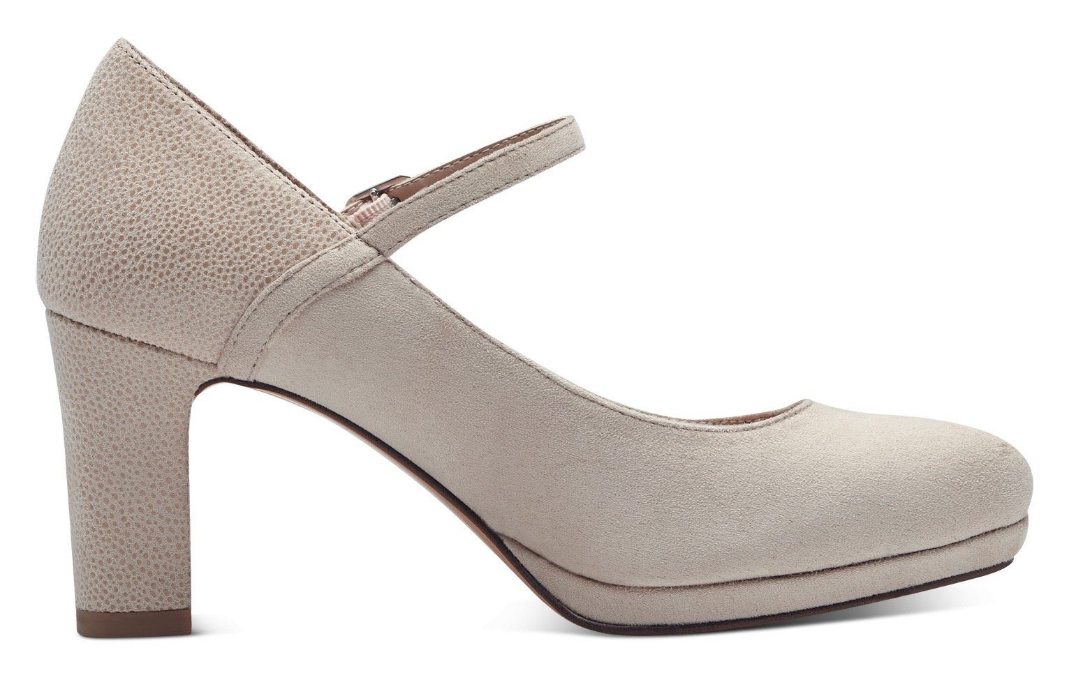 Tamaris Gesppumps met metallic applicatie op de hiel en hak