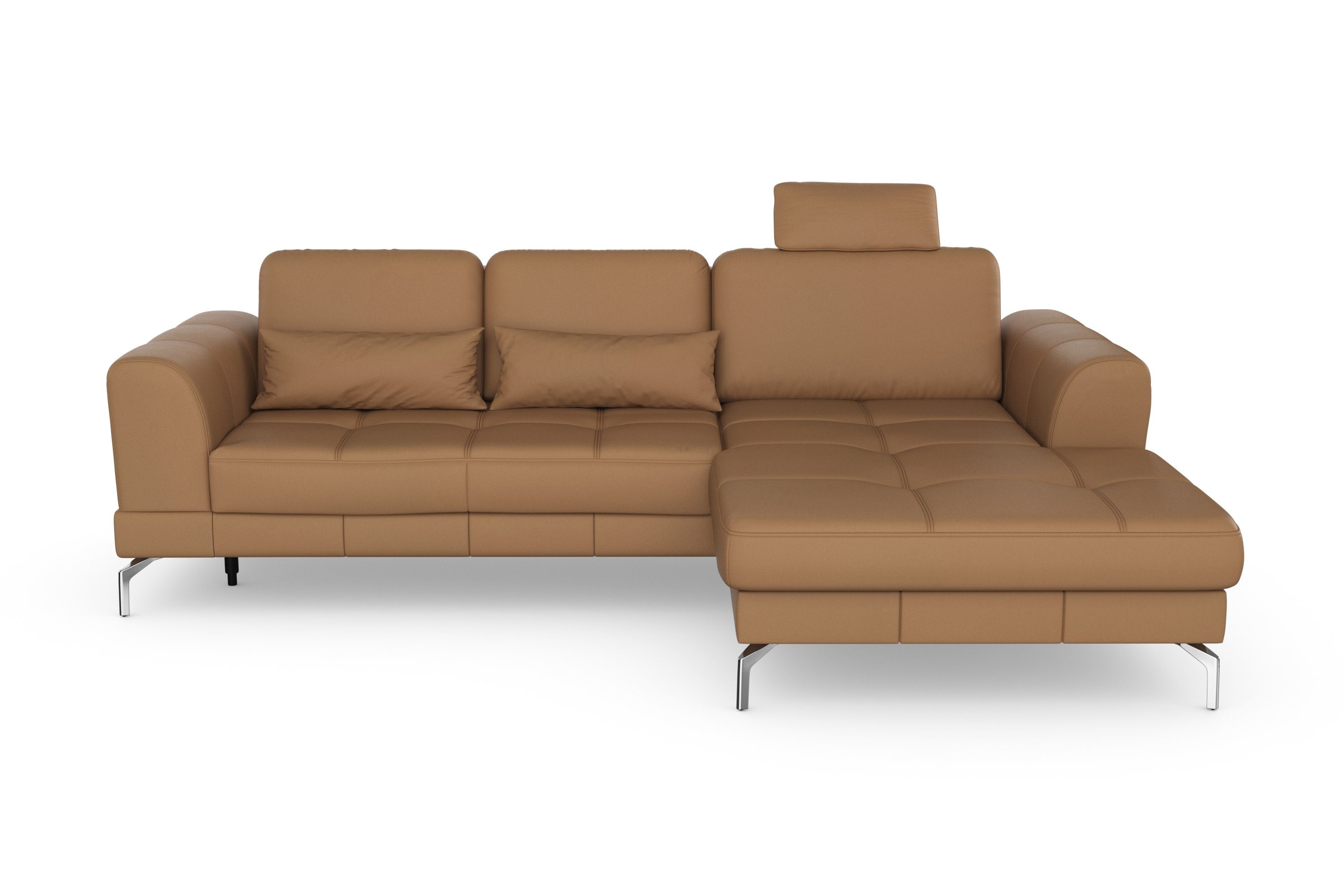 sit&more Hoekbank Bendigo L-vorm inclusief zitdiepteverstelling, bodemvrijheid 15 cm, 2 pootkleuren
