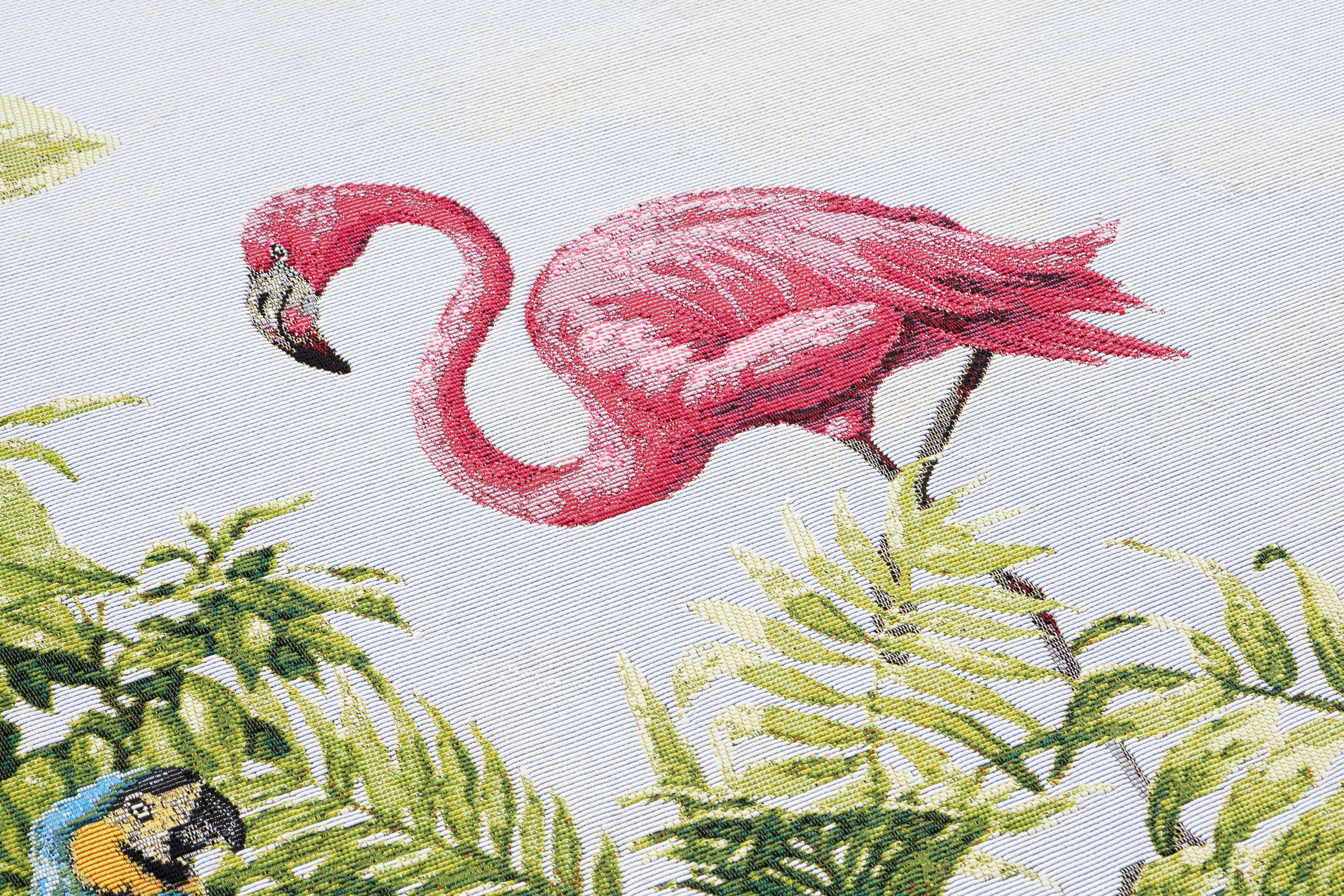 HANSE Home Outdoorkleed Tropical Birds In-& outdoor, tapijt, weerbestendig, balkon, tuin, woonkamer, floraal