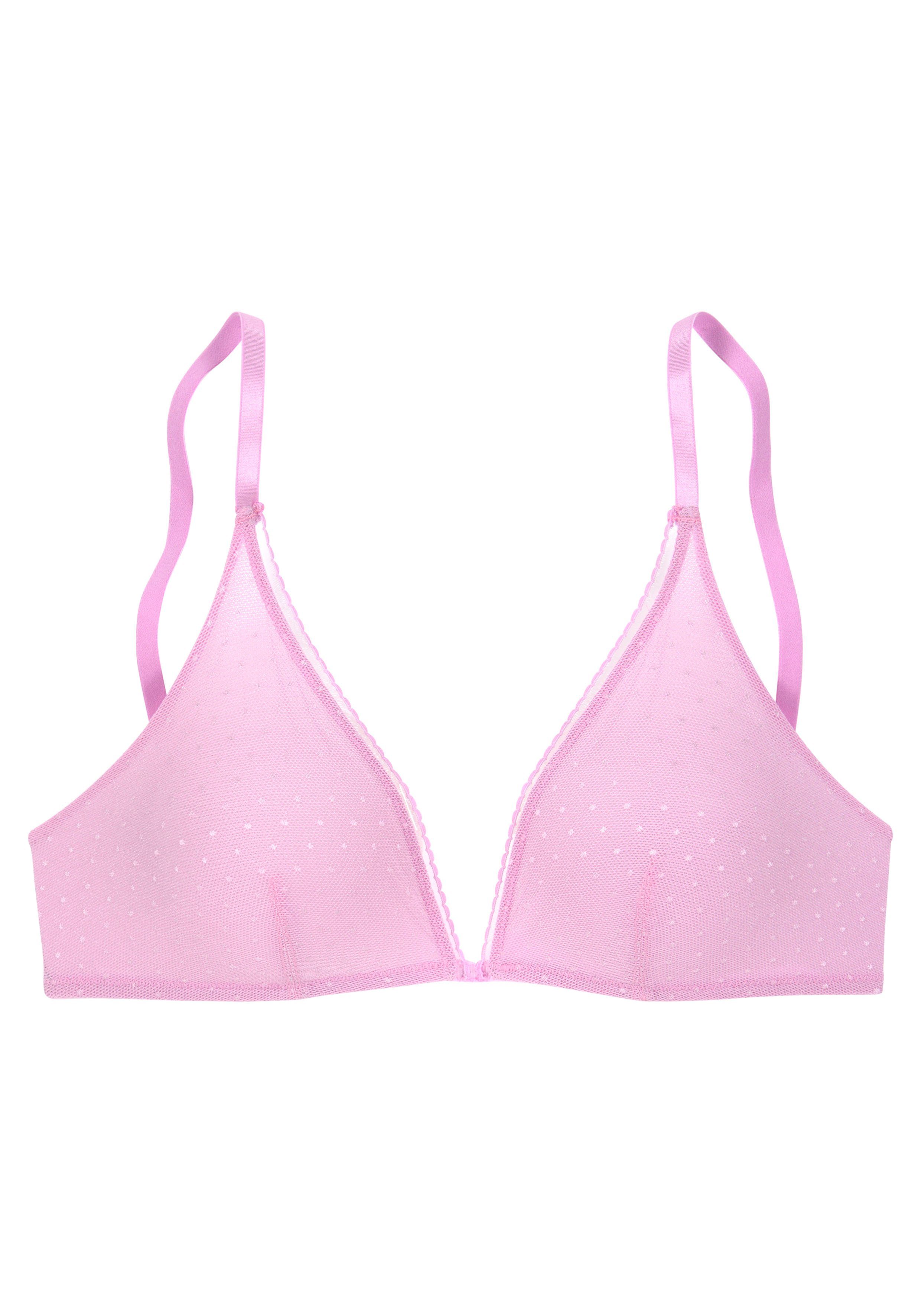 s.Oliver RED LABEL Beachwear Bralette-bh Charlotte zonder beugels, gemaakt van tule in een subtiele look met stippen, lingerie