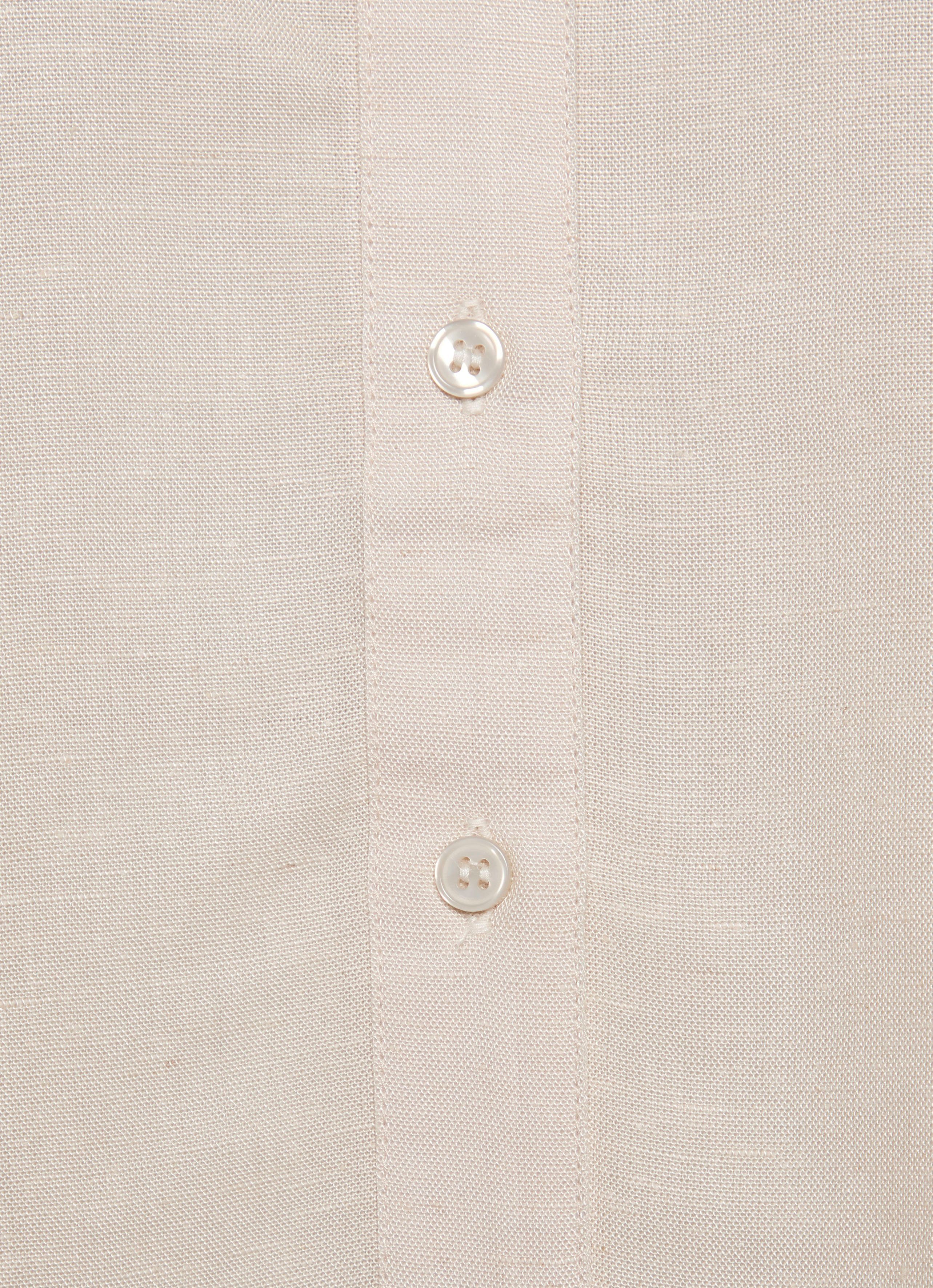 Lascana Top van zachte geweven stof met linnenpercentage damesblouse met overhemdkraag