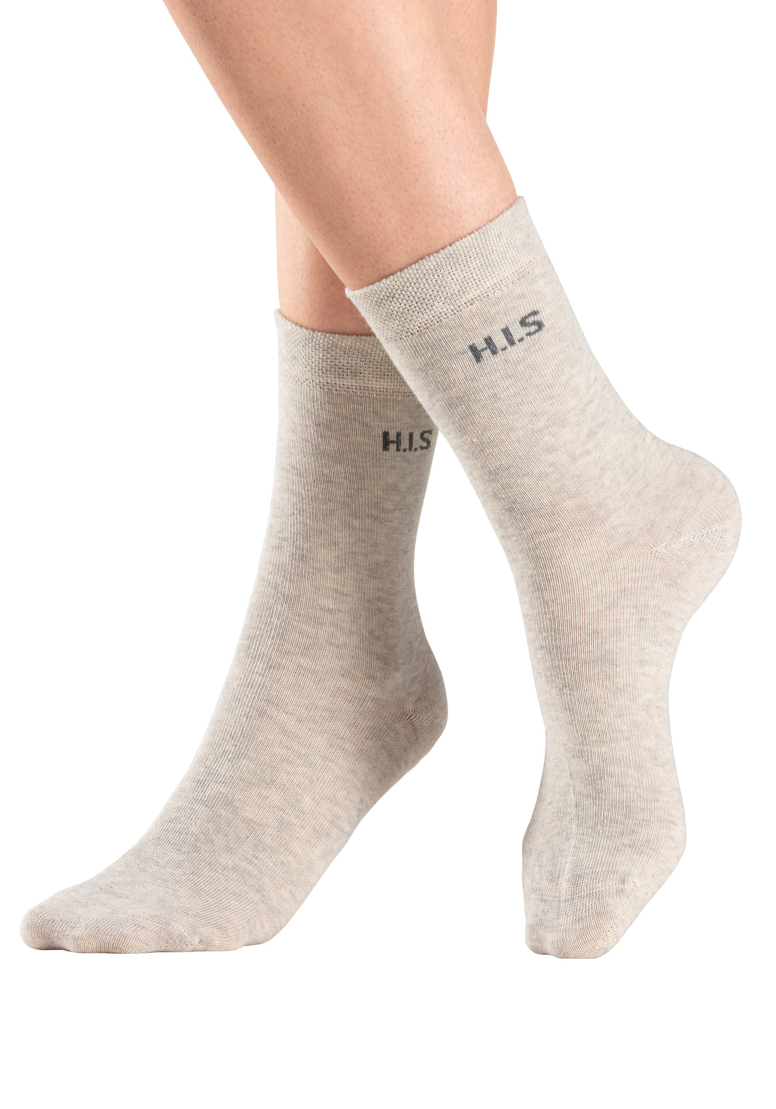 H.I.S Sokken zonder snijdende boord (set, 4 paar)