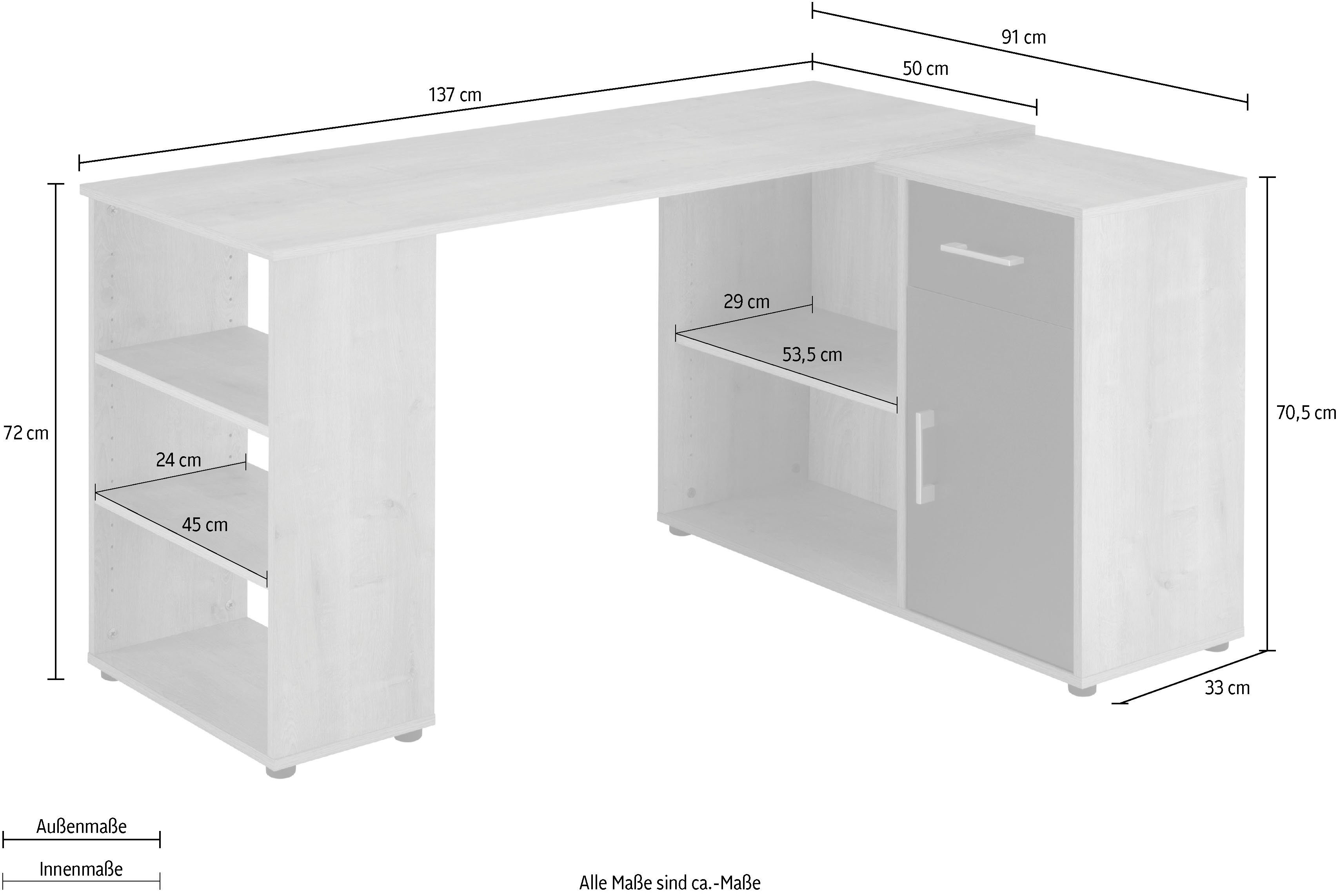 VOGL Möbelfabrik Hoekbureau Ecki