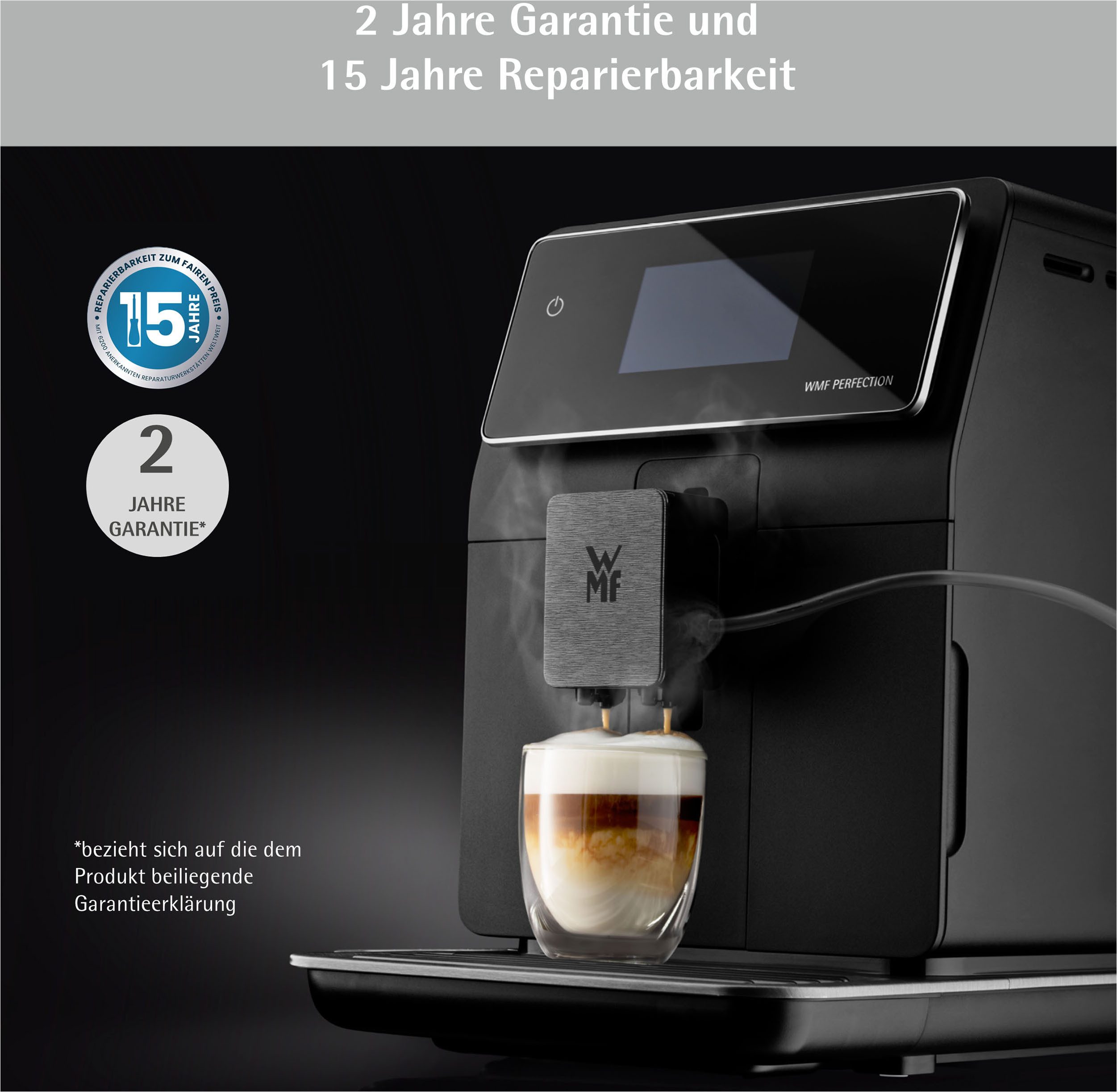 WMF Volautomatisch koffiezetapparaat Perfection 890L CP855815, intuïtieve gebruikersinterface, perfecte melkschuim, zelfreinigend