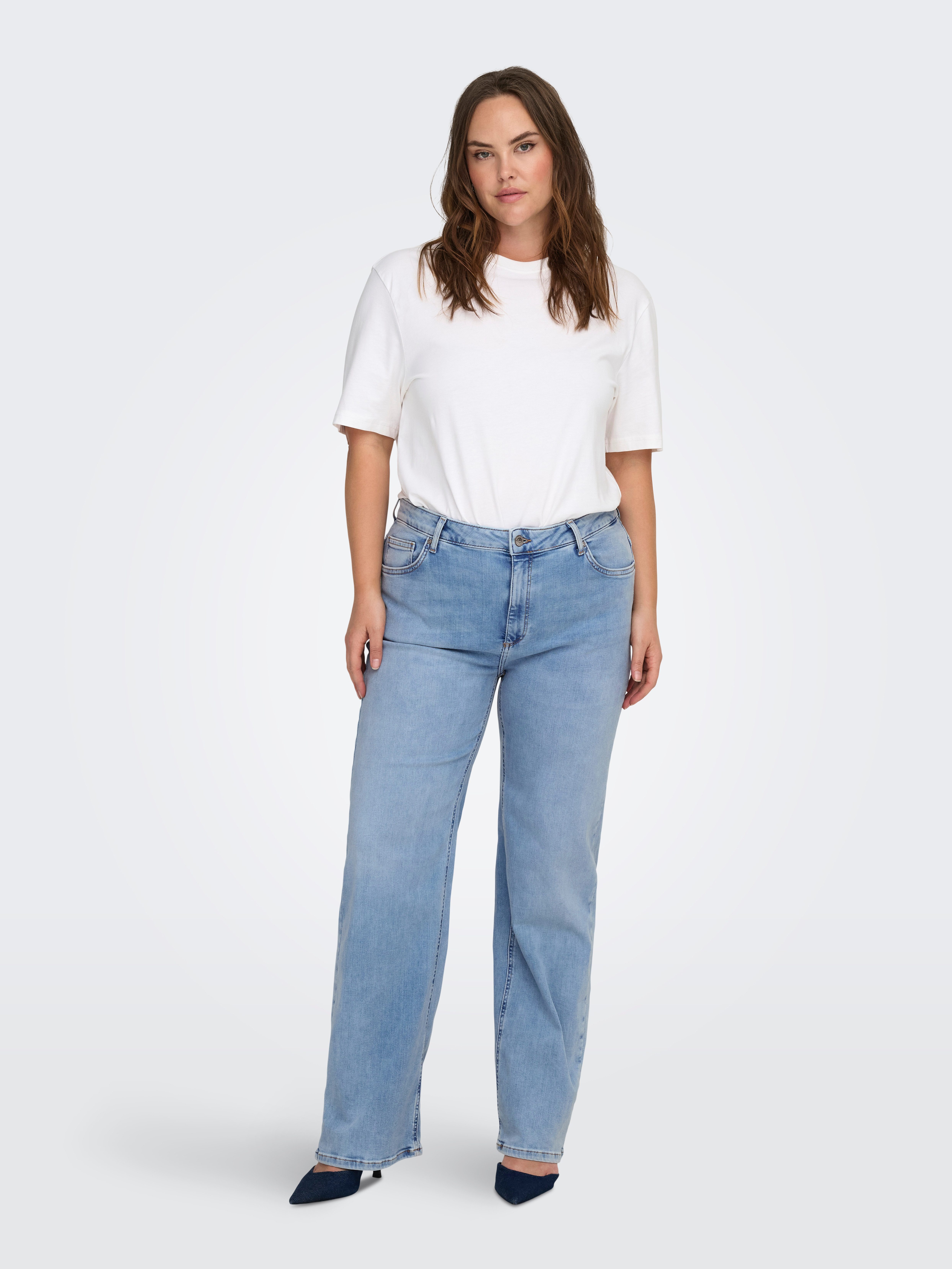 ONLY CARMAKOMA Wijde jeans CARWILLY HW WIDE DNM TAI006