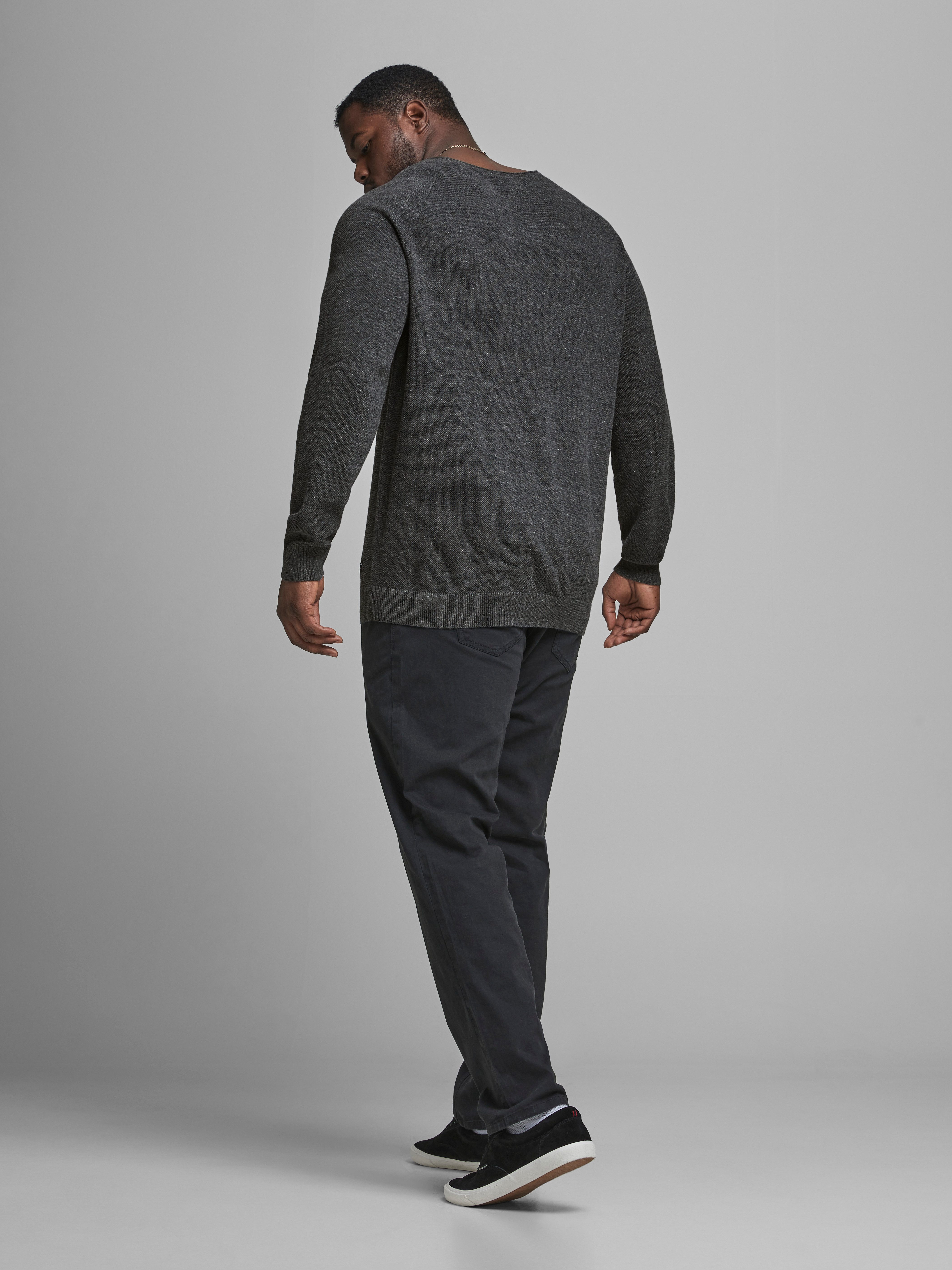 Jack & Jones PlusSize Trui met ronde hals JJEHILL KNIT CREW NECK NOOS PLS