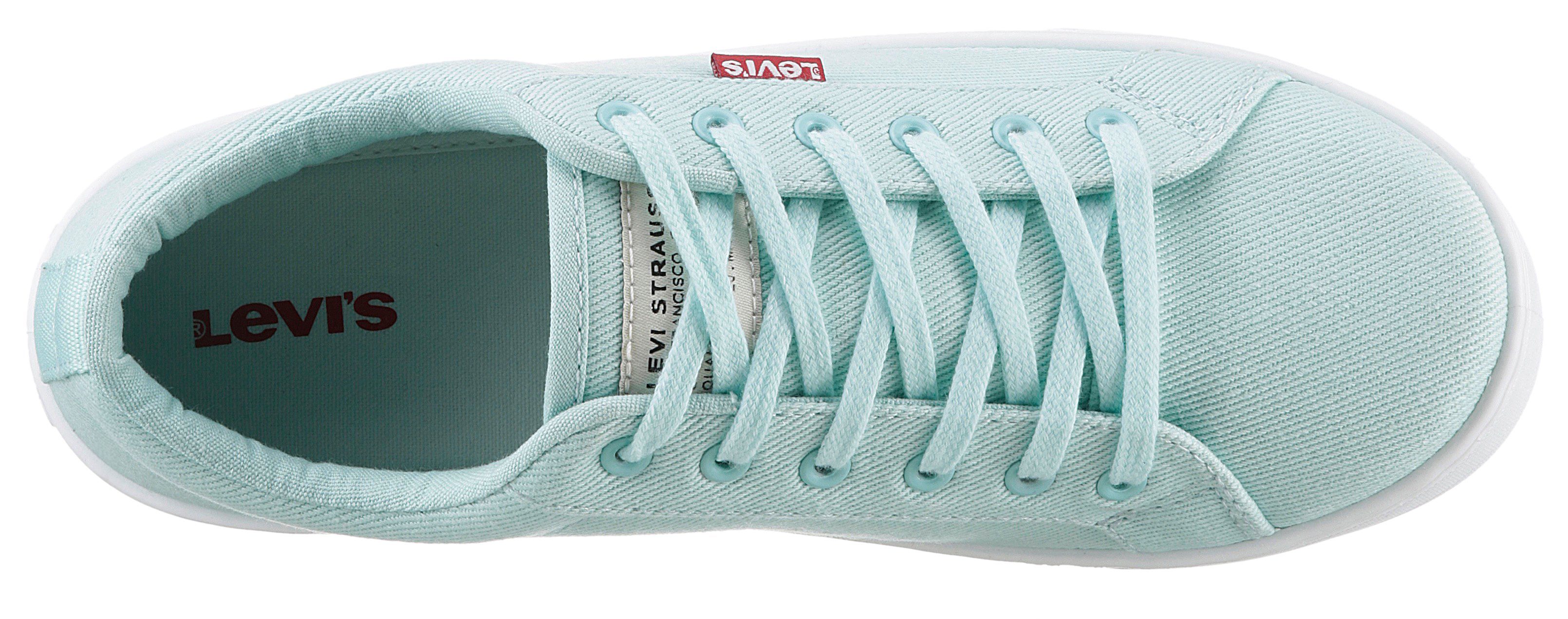 Levi's® Plateausneakers MALIBU 2.0 met logo-patch, vrijetijdsschoen, lage schoen, veterschoen