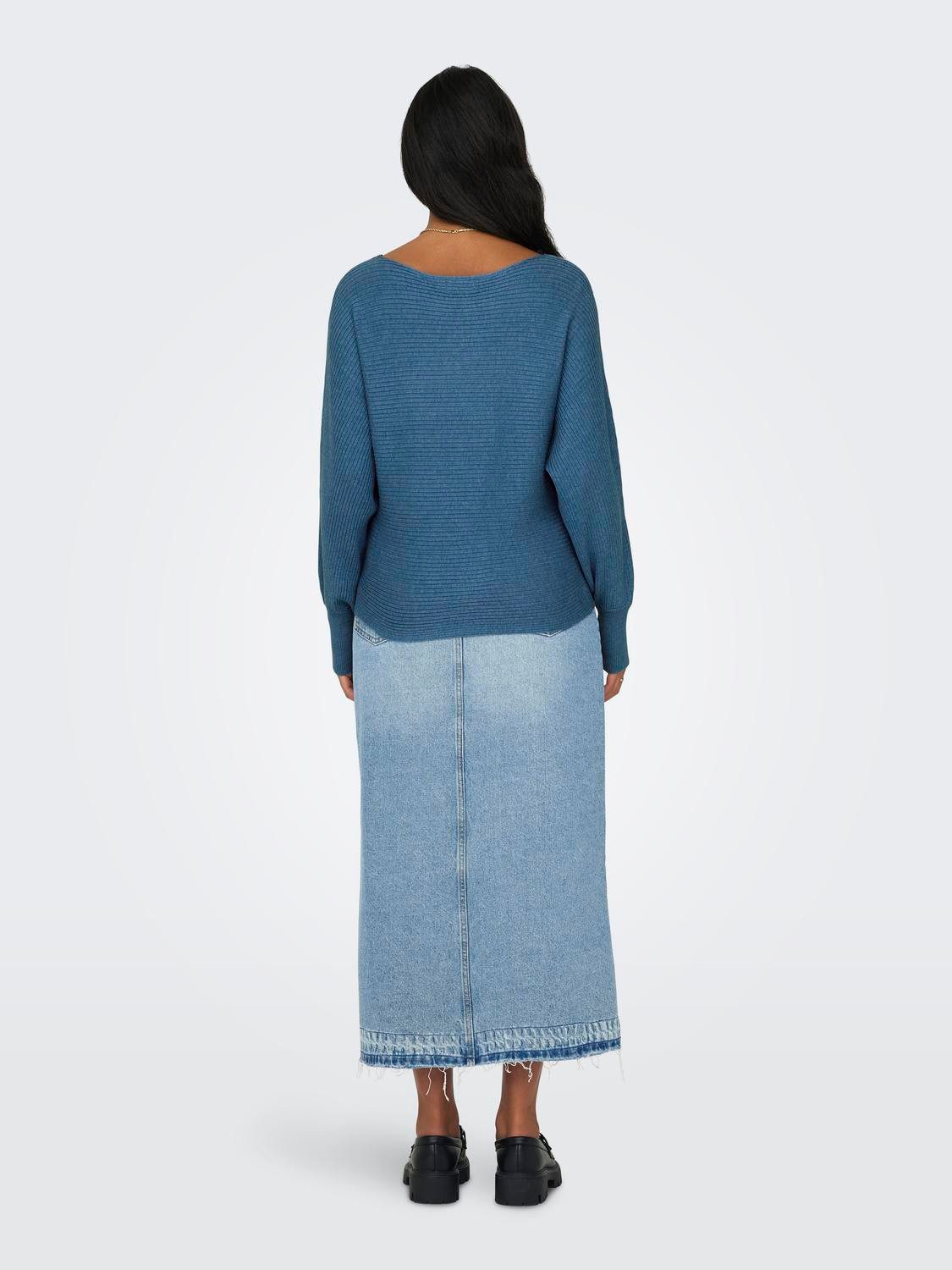 Only Gebreide trui ONLADALINE L/S SHORT PULLO KNT NOOS