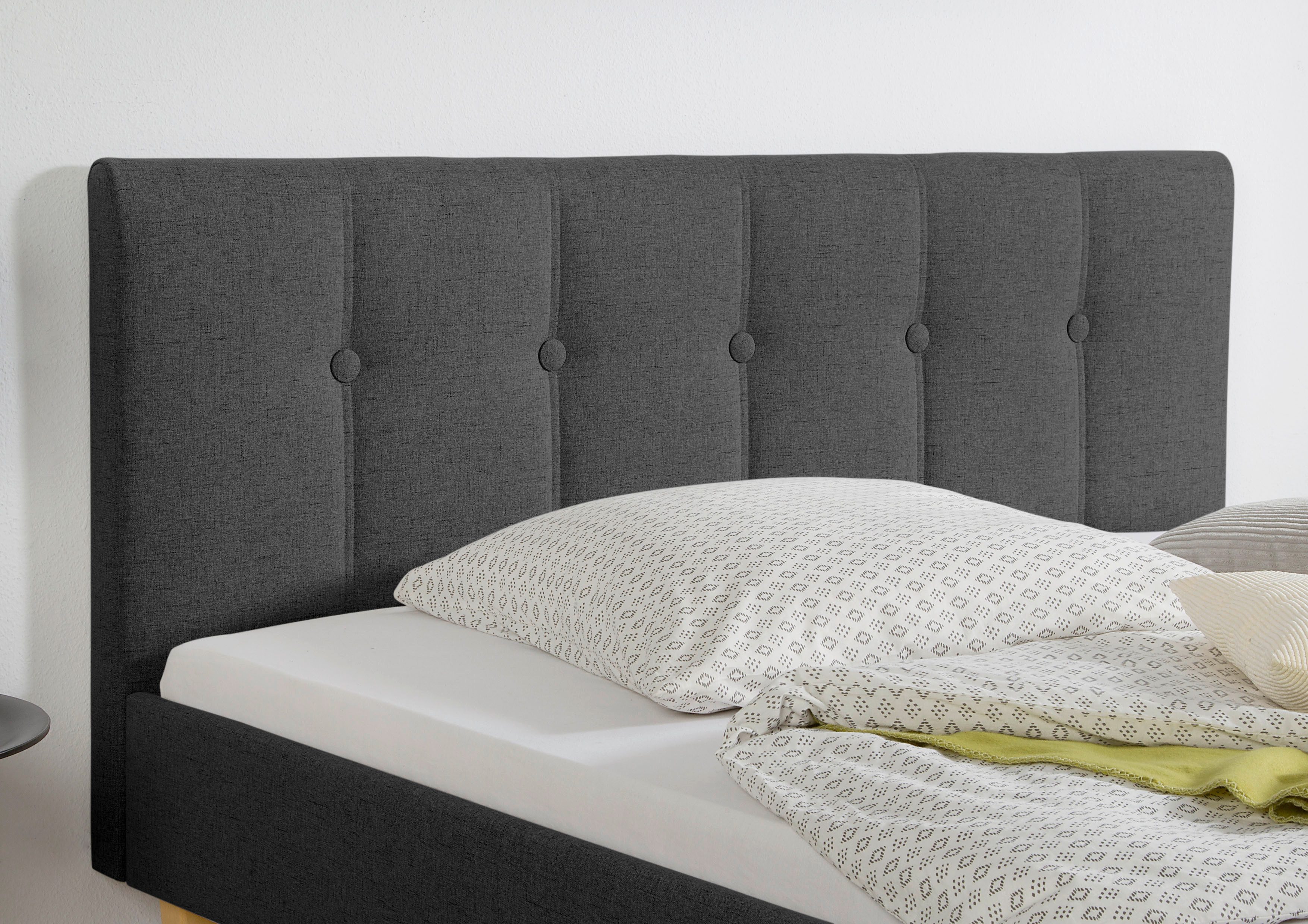 Maintal Gestoffeerd bed Leesburg Zijkanten van het bed zelf te monteren, zonder bedkist