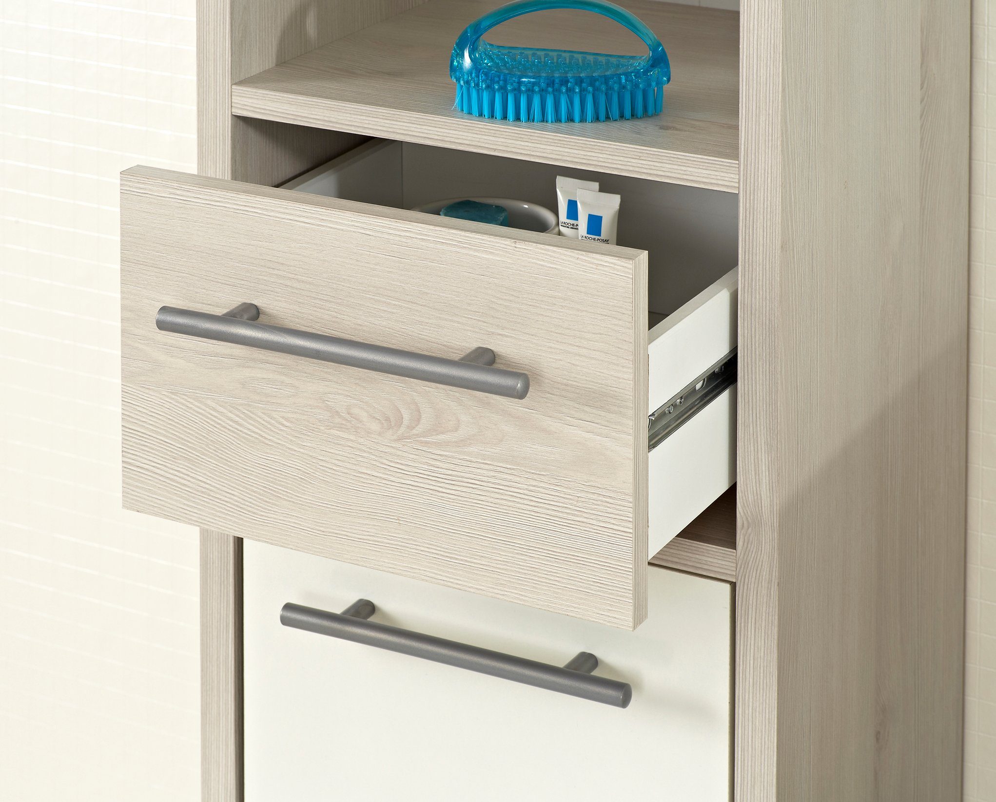 Saphir Badmeubelset Quickset 350 5-delig, met wastafelonderkast en led-spiegel (set, 5 stuks)