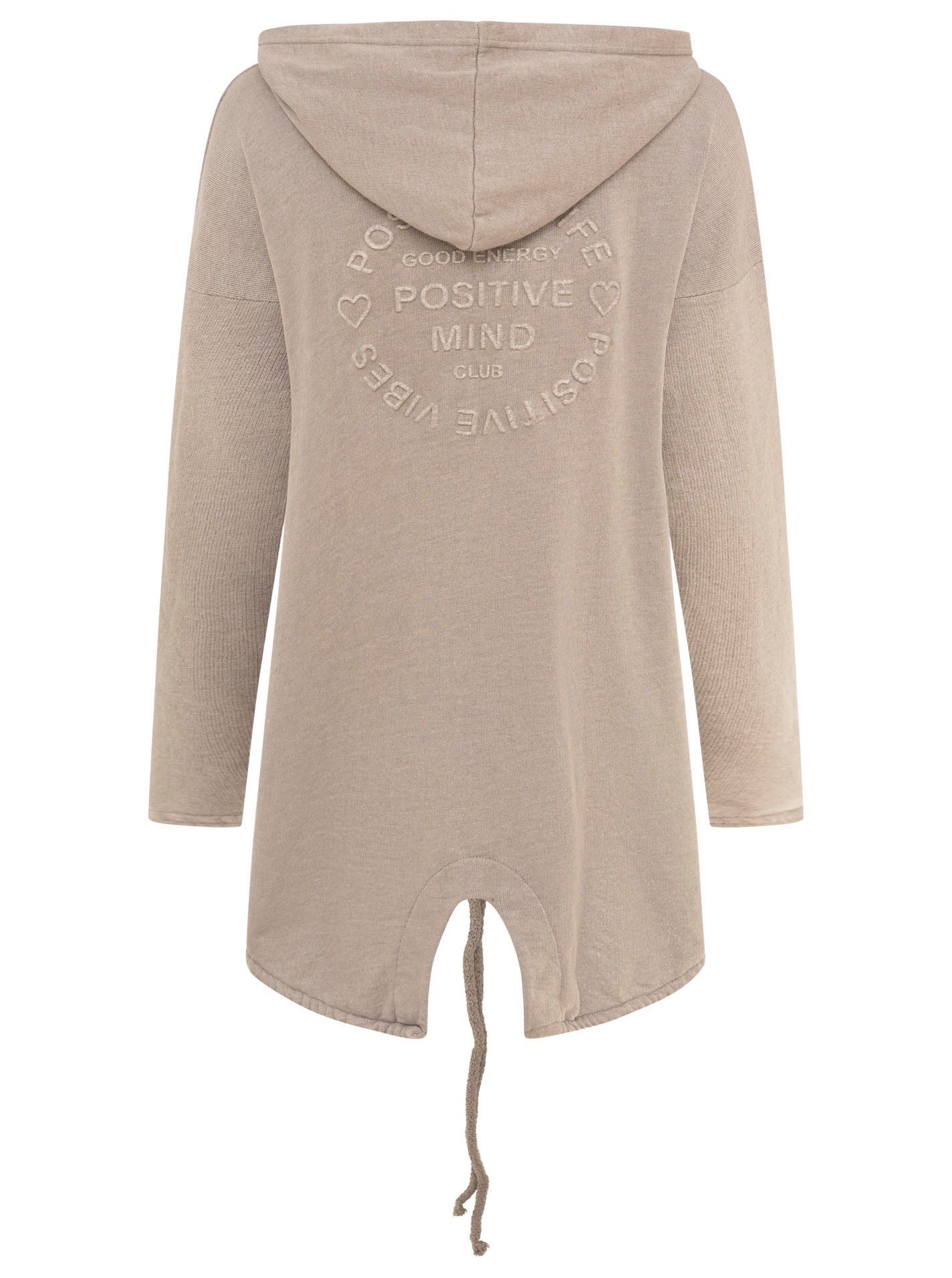 Zwillingsherz Jersey jas Positive Mind Met een hoog katoengehalte