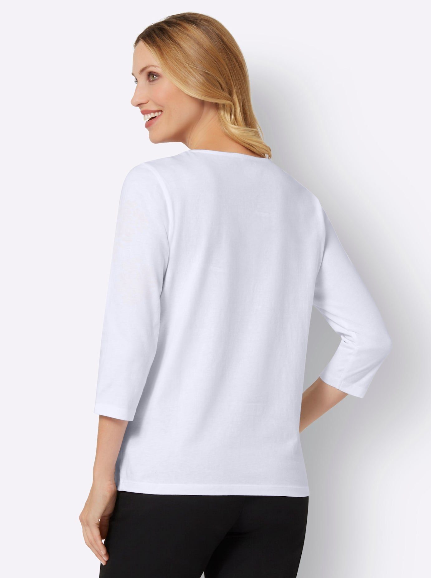 Classic Basics Shirt met 3 4-mouwen (1-delig)