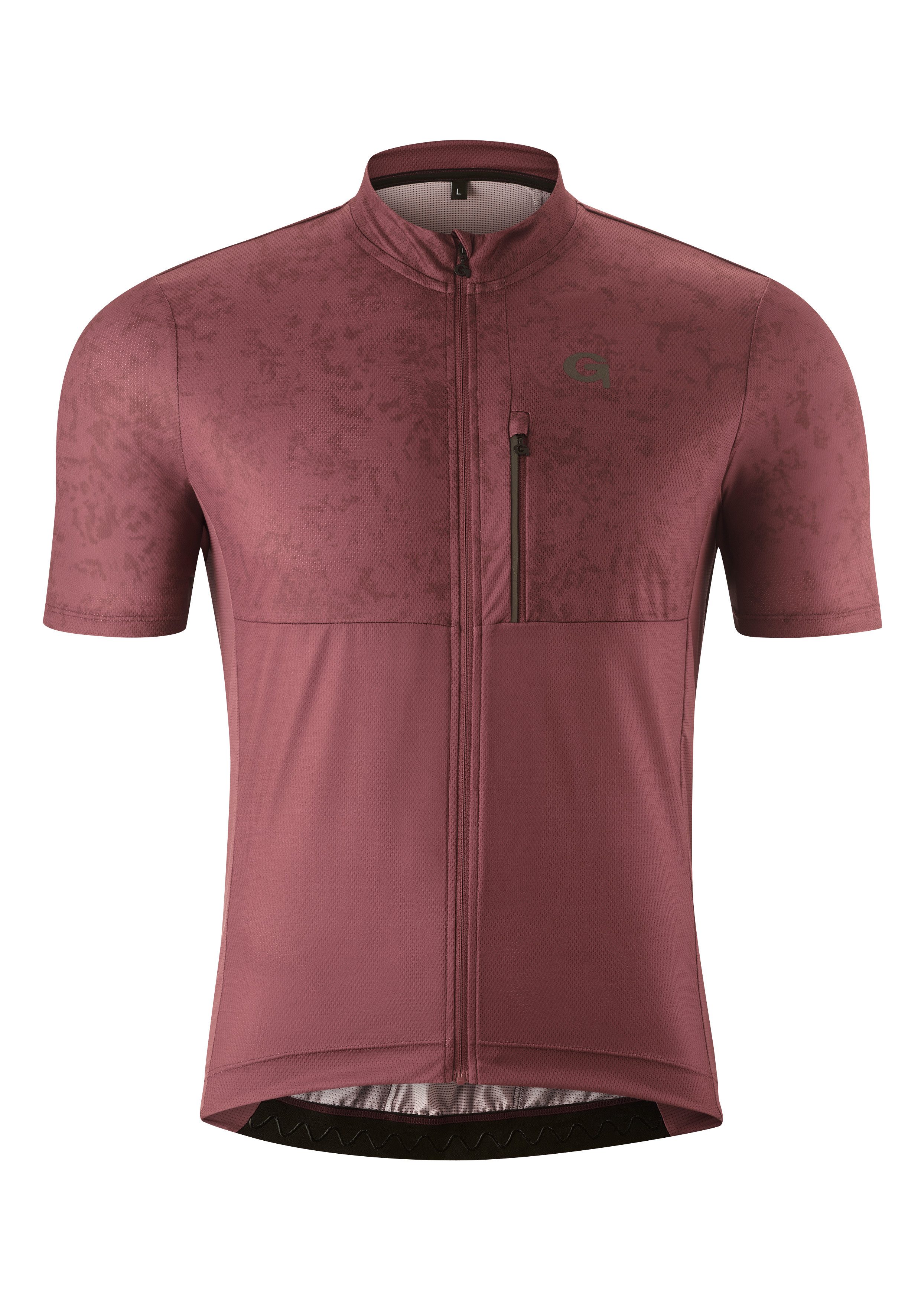 Gonso Fietsshirt PRESEGNO Heren fiets shirt met korte mouwen, ademend fiets tricot met achterzak shirts maat XXXL rood