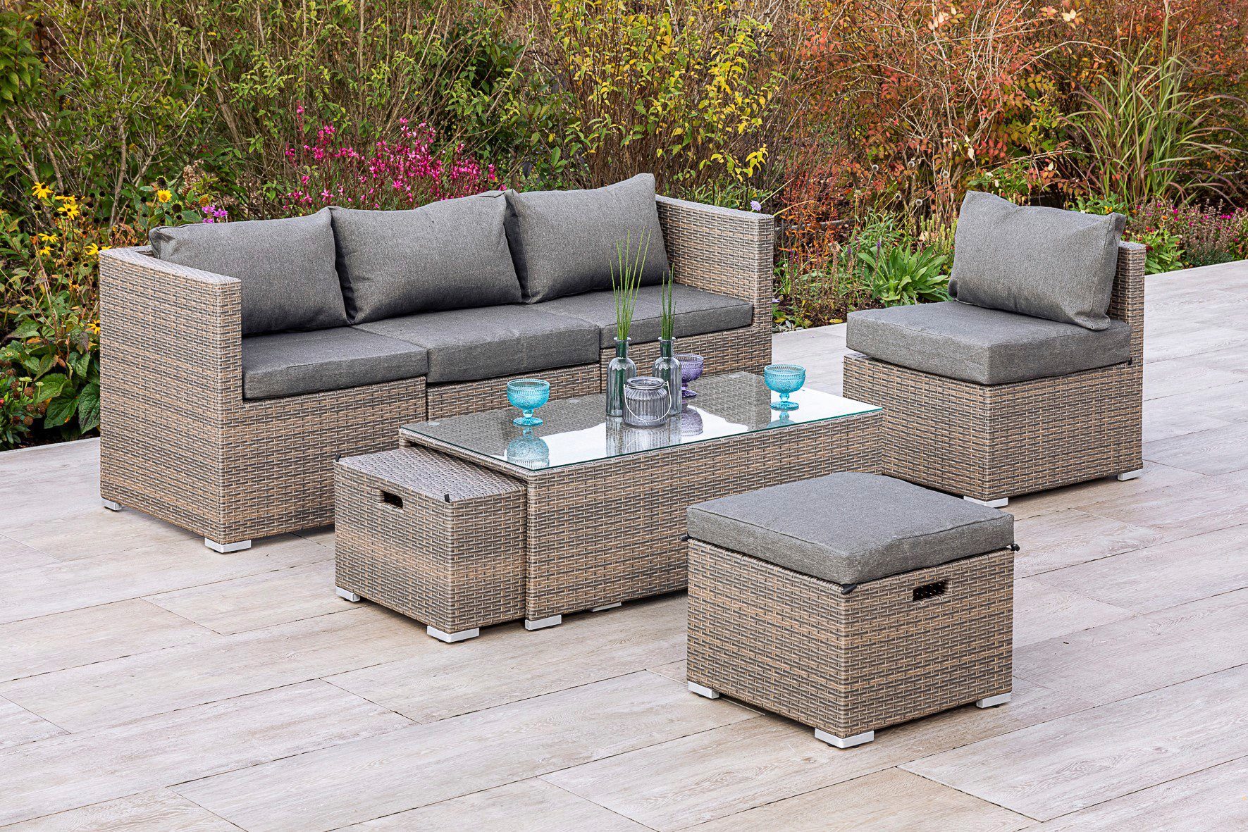 MERXX Tuinset Agira Multifunctionele lounge (6-delig)