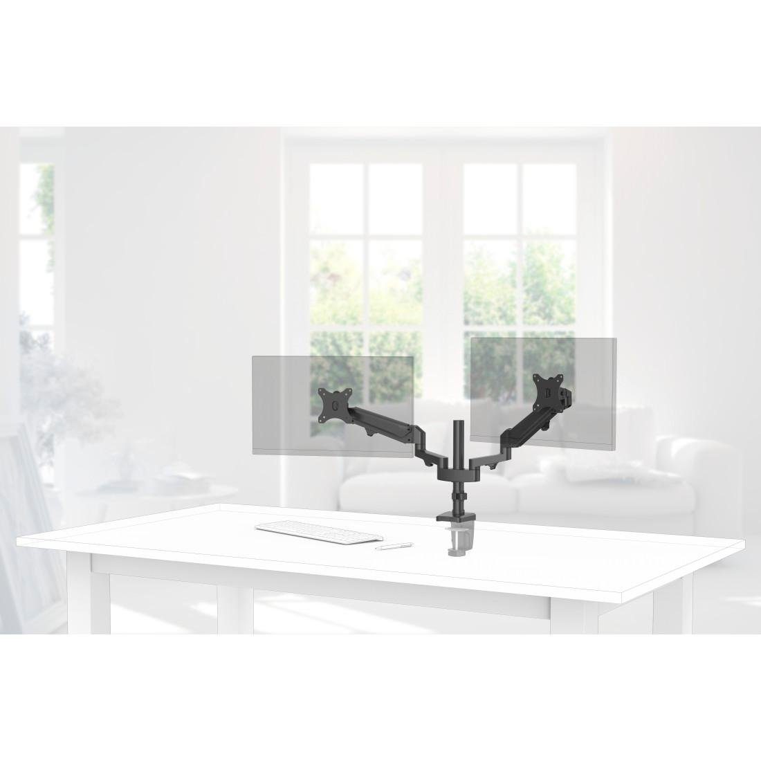 Hama Monitorhouder Beeldscherm houder, 33-81 cm(13"-32"), 2 monitoren, zwart