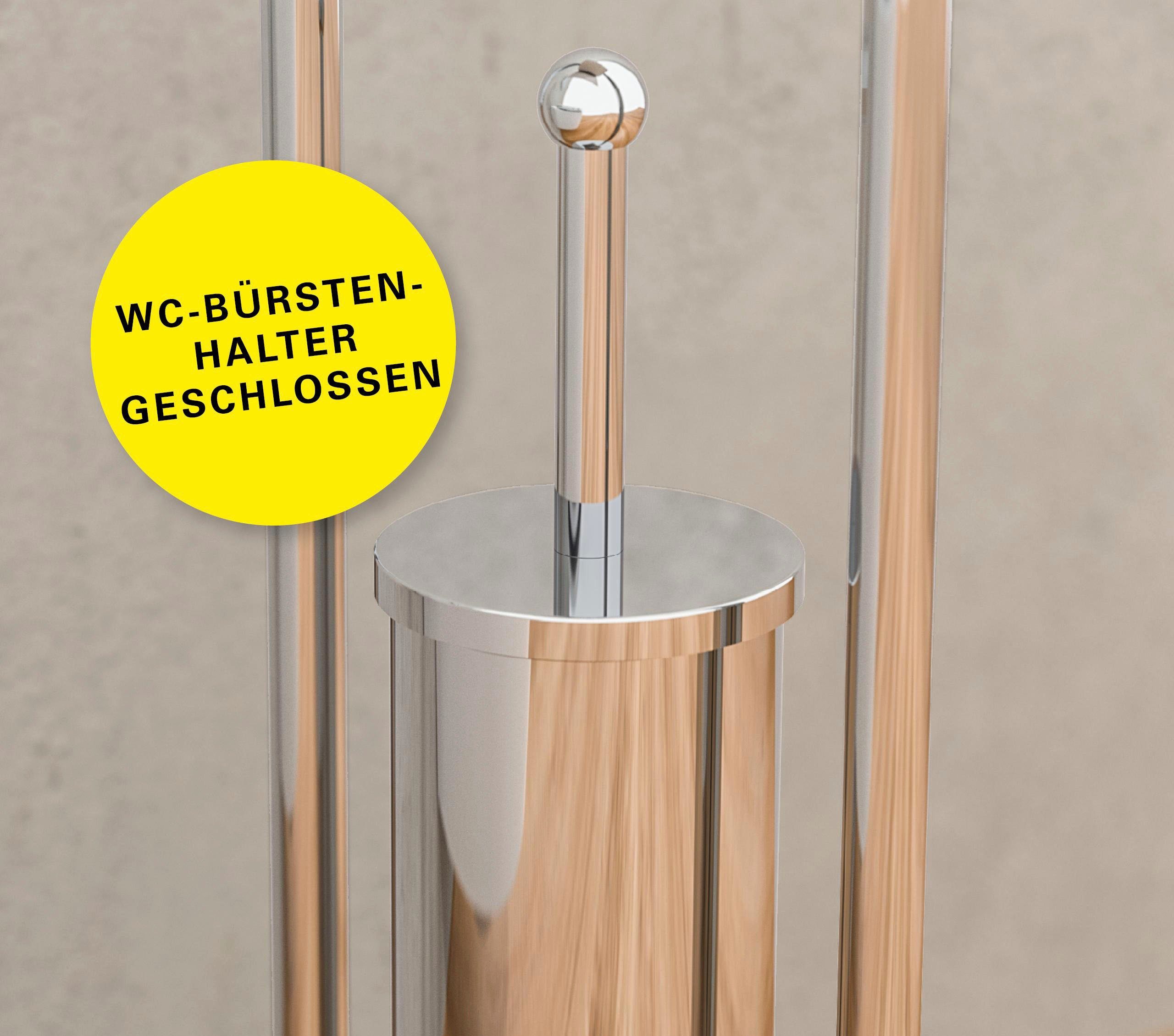 Eisl Toiletset Toiletrolhouder staand Staande set met toiletborstel, toiletborstelhouder vrijstaand