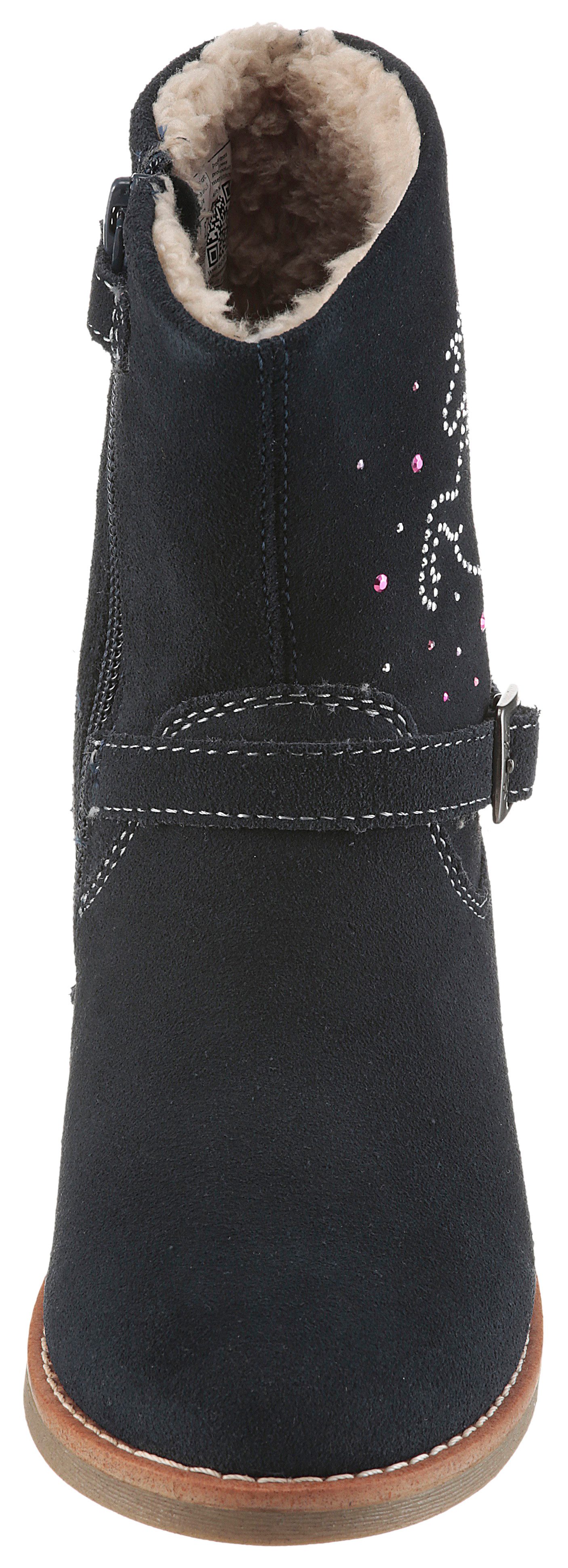 Lurchi Winterlaarzen Freya TEX, WMS middel Laarzen met glitter-paard, maatsjabloon om te downloaden