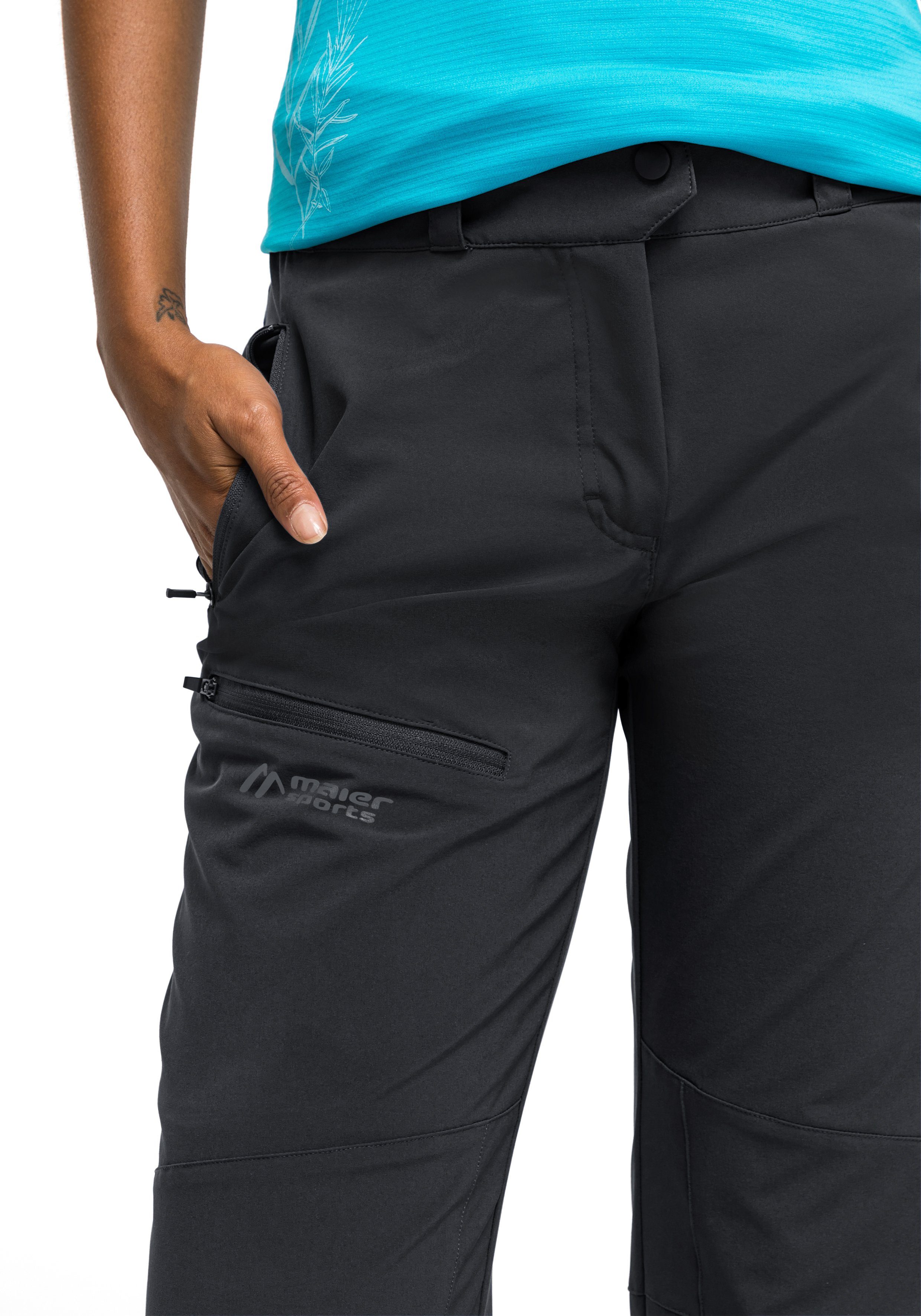 Maier Sports Functionele broek Latit W Sneldrogende outdoorbroek van elastisch materiaal