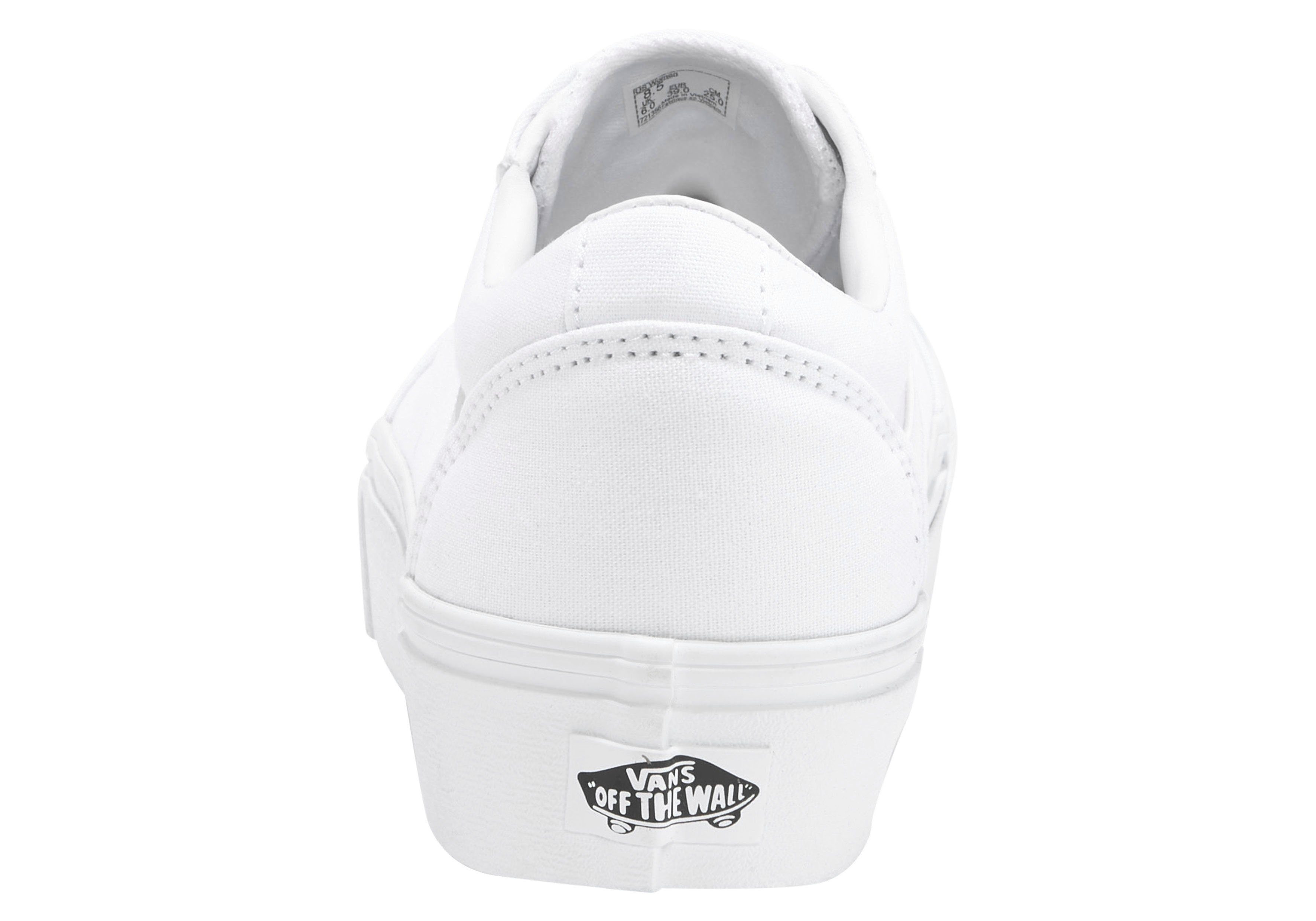 Vans Plateausneakers Ward Platform van textielen canvasmateriaal