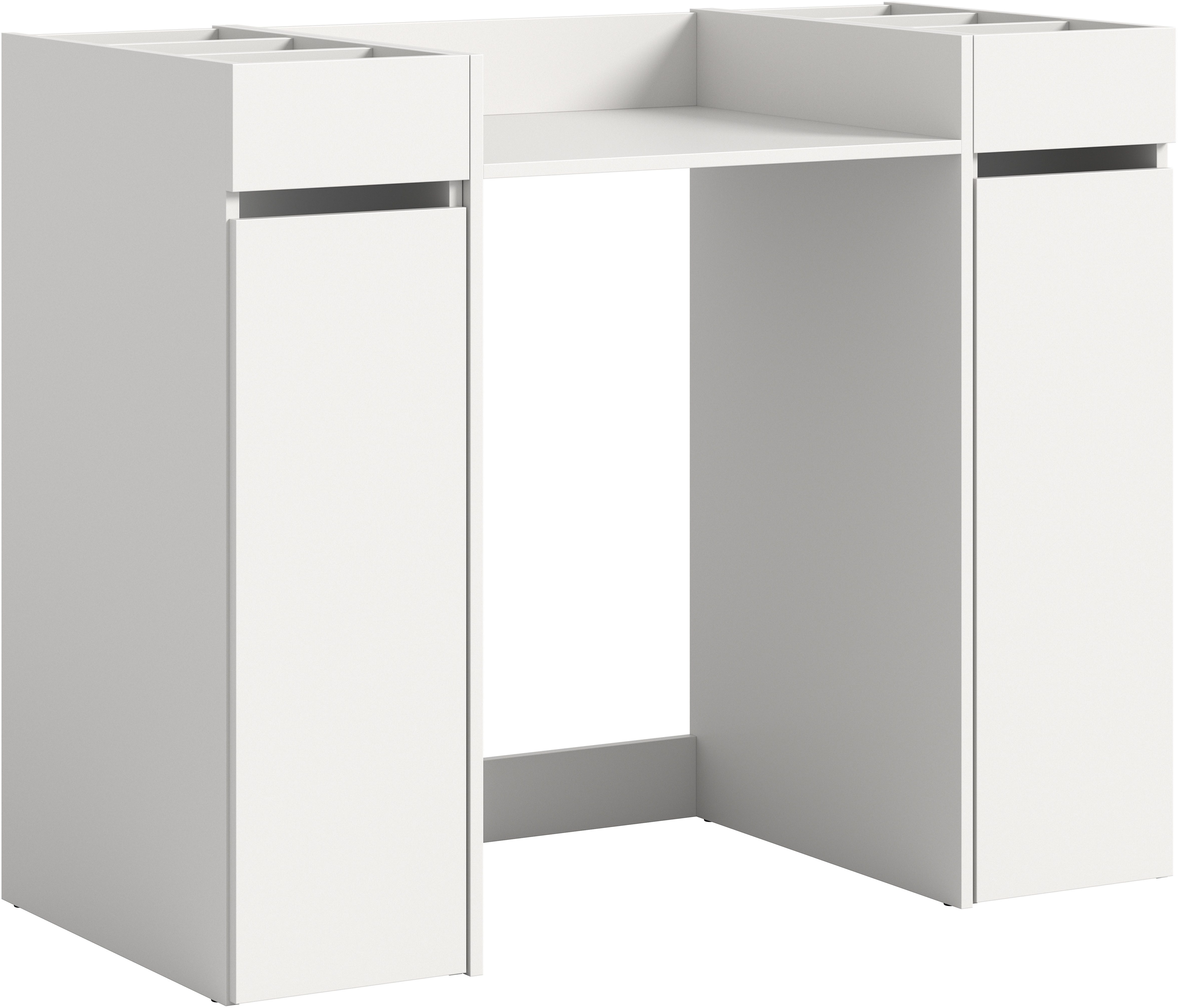 welltime Badmeubelset Falas, 3-delig, bestaande uit: 2x badkamerrek & wasmachine ombouwkast Combinatie, set, badcombinatie, badkamer, organizer,