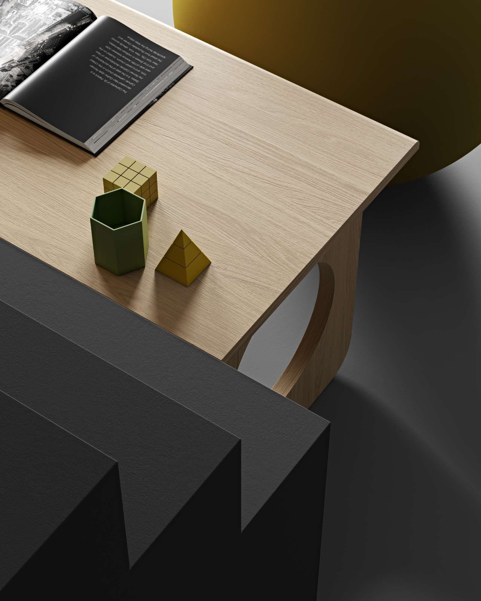 Woodman Bureau BAU bijzonder design, breedte 140 cm