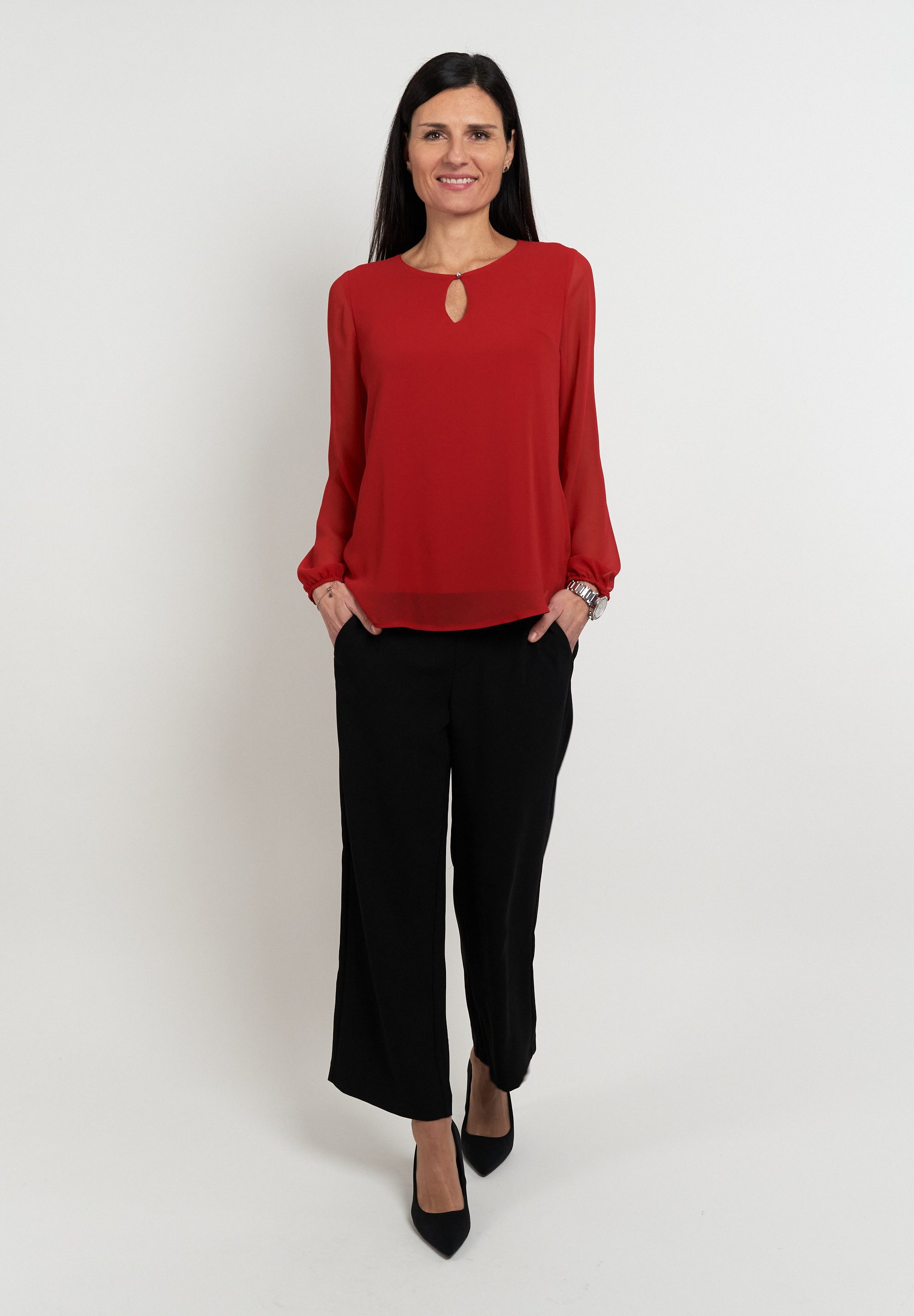 Seidel Moden Blouse met lange mouwen Made in Germany