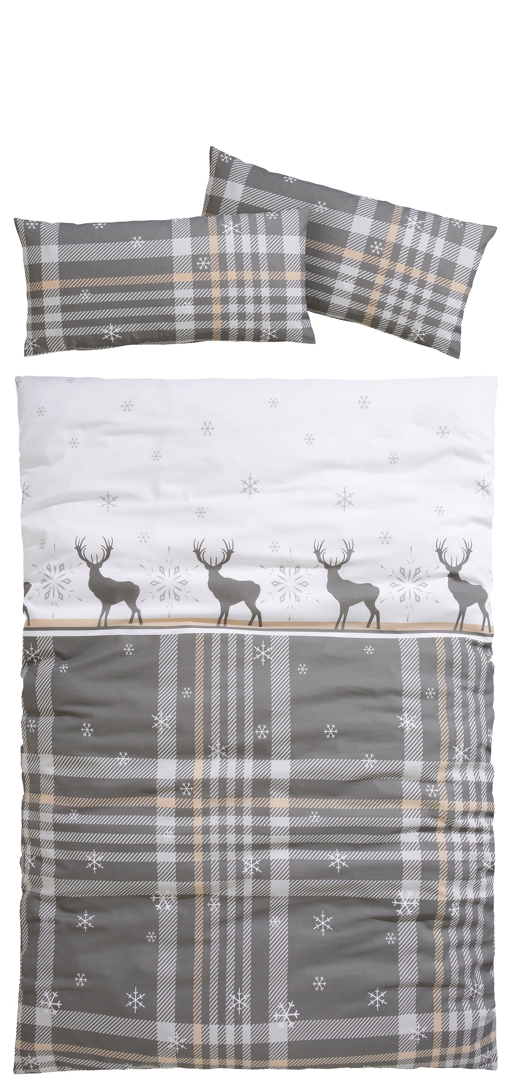 my home Overtrekset Wenda van polycotton (verkoelend) + fijnflanel (warm, 100% katoen) (2-delig)